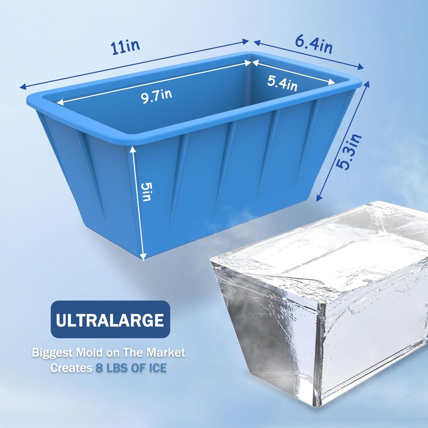 Moldes de Hielo Extra Grande DOGITY 8LB 2Pack Silicona