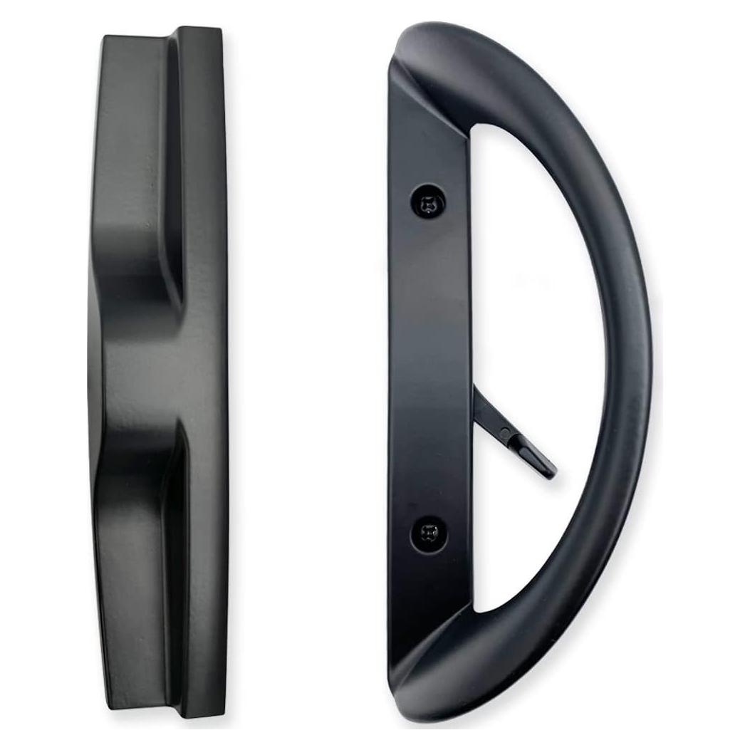 Juego de Manijas para Puerta Corrediza ALLYWASAI Negro 3.81-4.45 cm