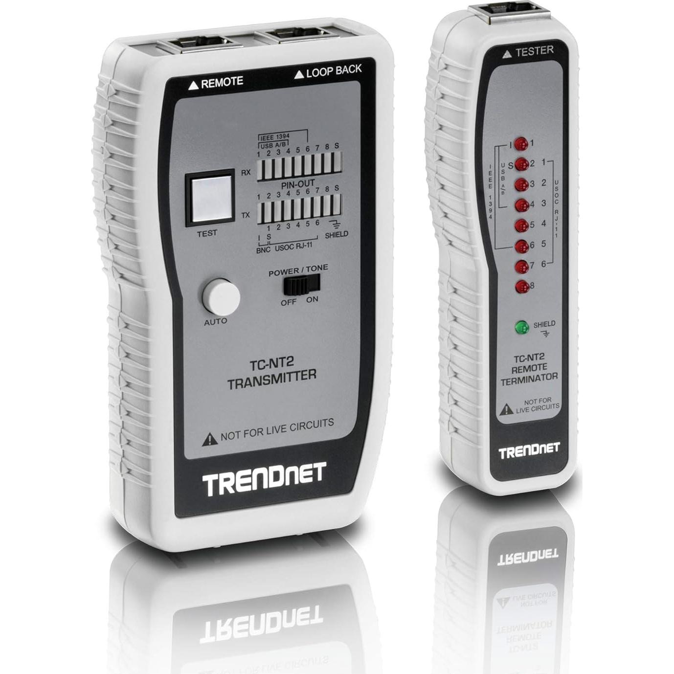 Probador de Cable de Red TRENDnet TC-NT2 hasta 300m