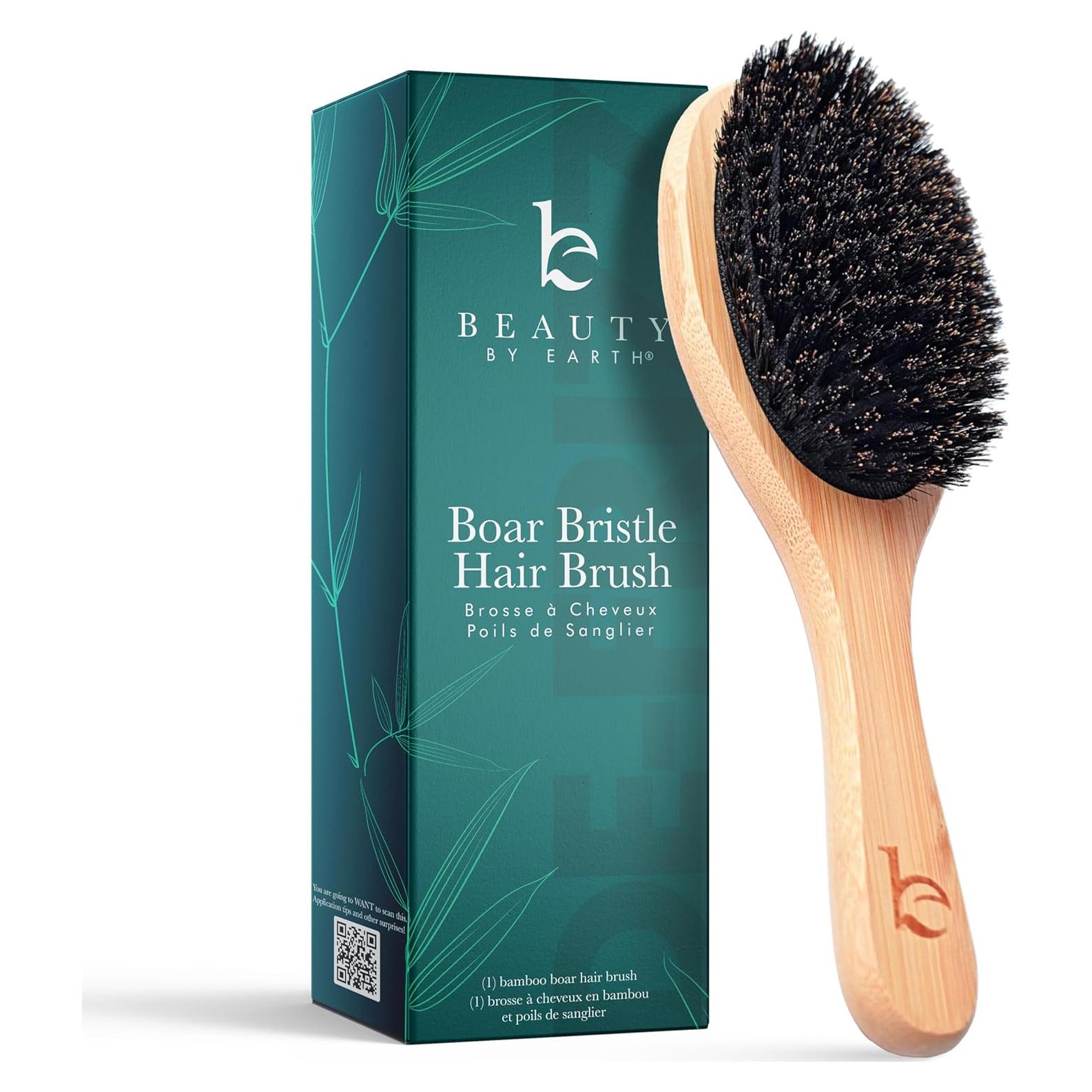 Cepillo de Cerdas de Jabalí Natural Beauty by Earth 23.5cm