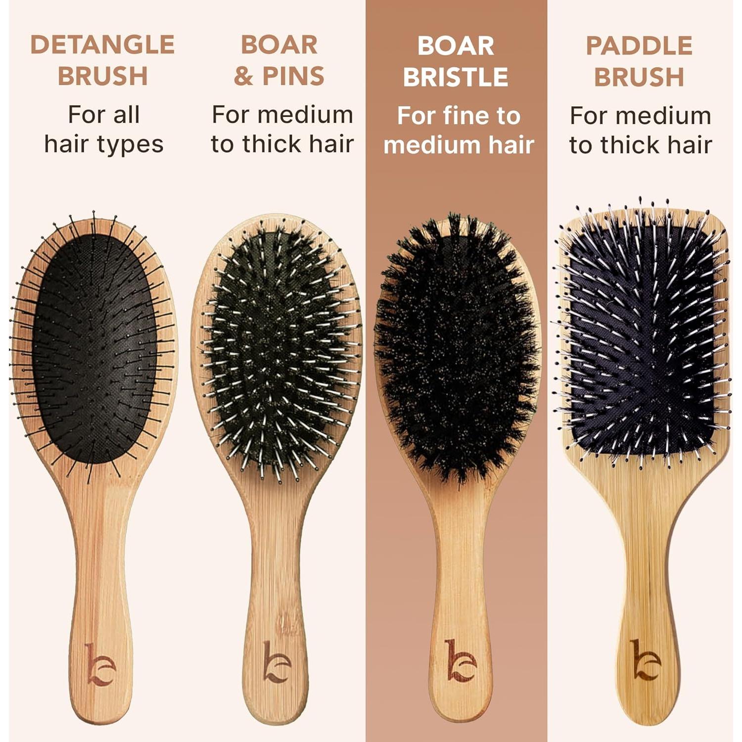 Cepillo de Cerdas de Jabalí Natural Beauty by Earth 23.5cm