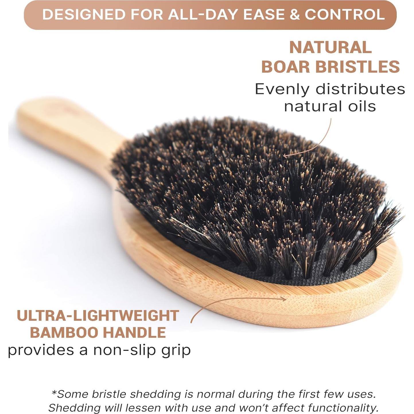 Cepillo de Cerdas de Jabalí Natural Beauty by Earth 23.5cm