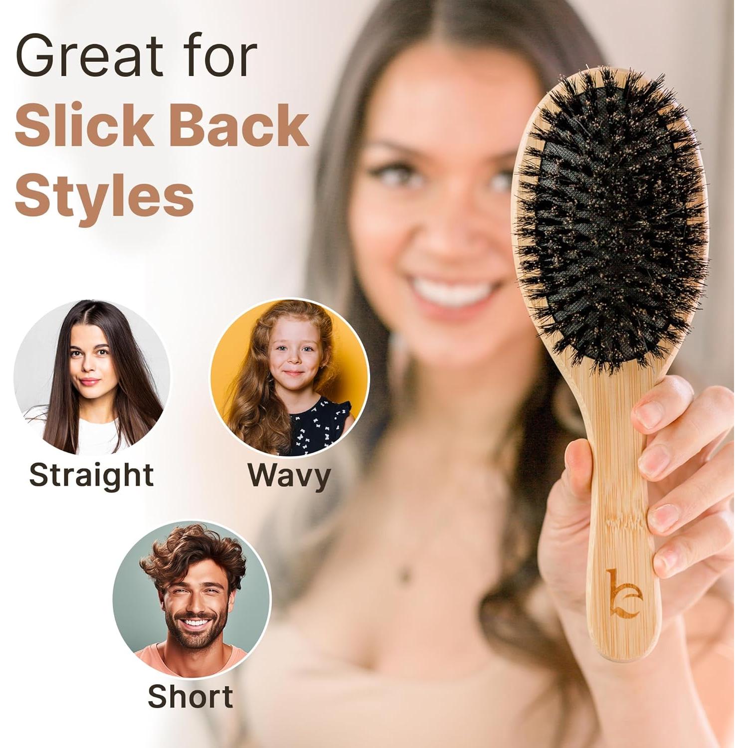 Cepillo de Cerdas de Jabalí Natural Beauty by Earth 23.5cm