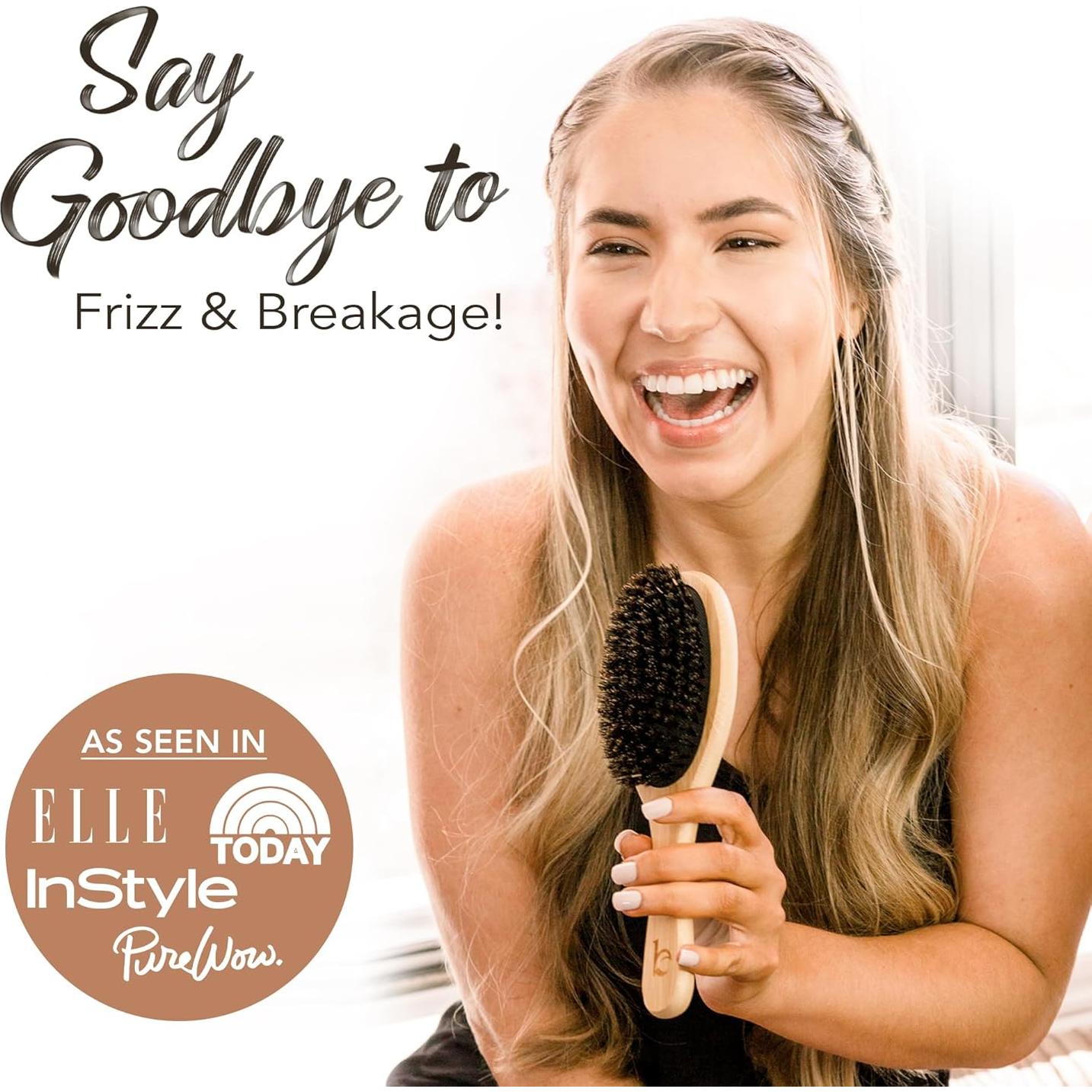 Cepillo de Cerdas de Jabalí Natural Beauty by Earth 23.5cm