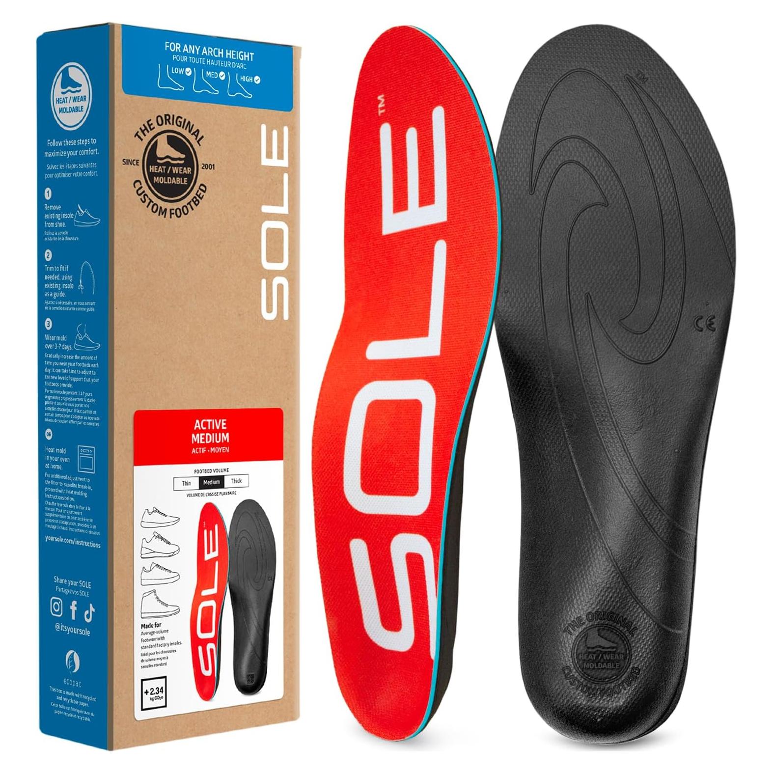 Plantillas Ortopédicas SOLE Medianas - Alivio Fascitis Plantar