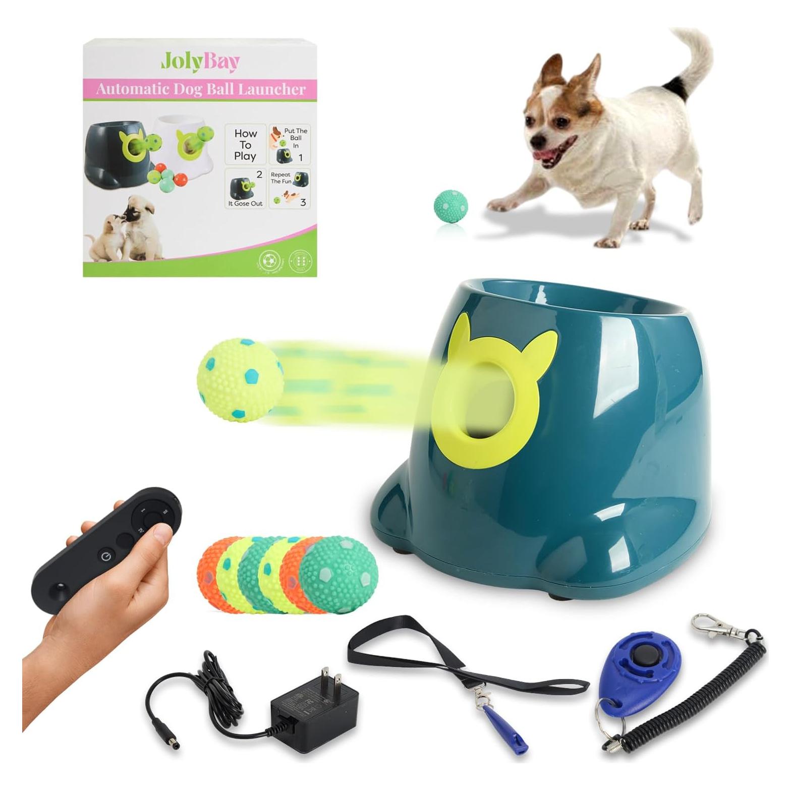Lanzador Automático de Pelotas JolyBay - Azul para Perros