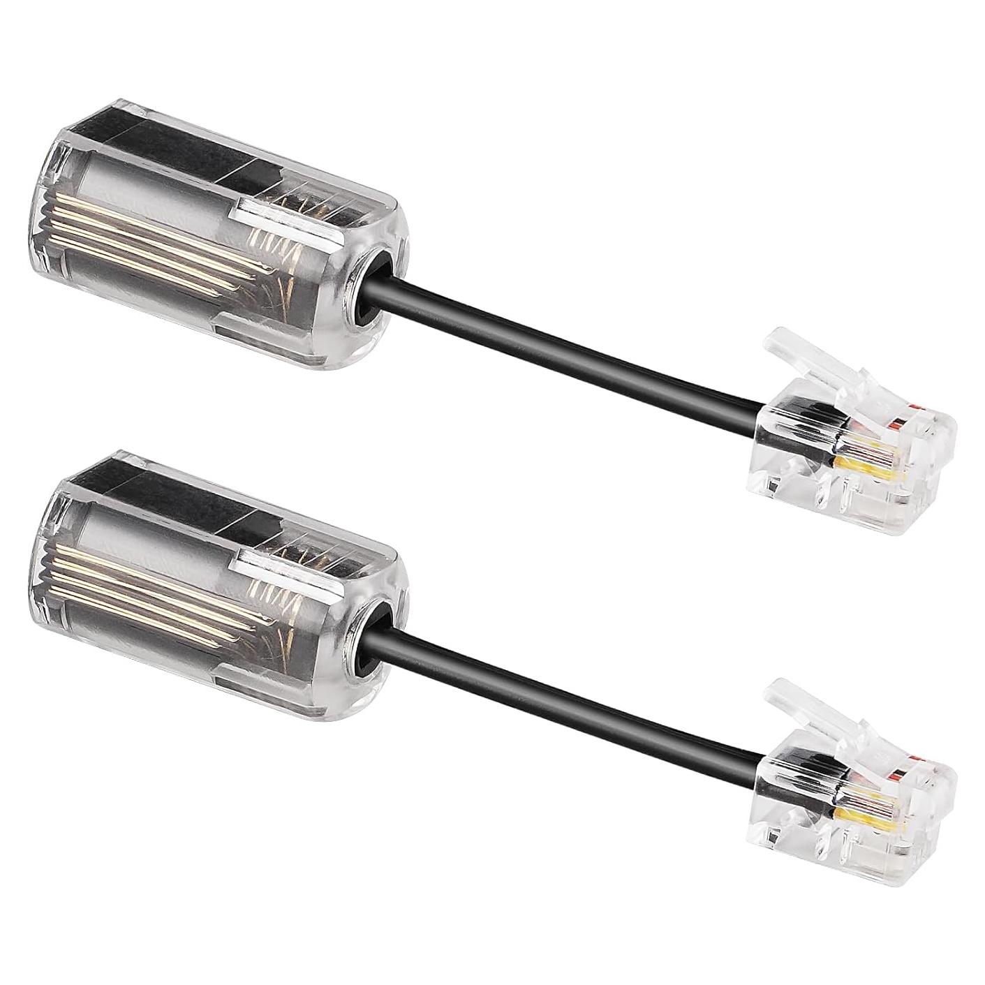 Desenredador de Cable Uvital para Teléfono Fijo - Paquete de 2