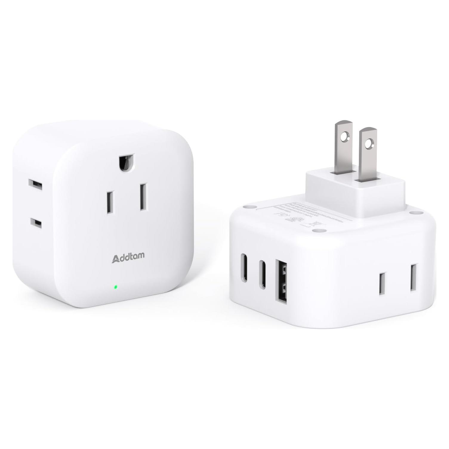 Adaptador de Enchufe Tipo A Addtam 6 en 1 para Japón