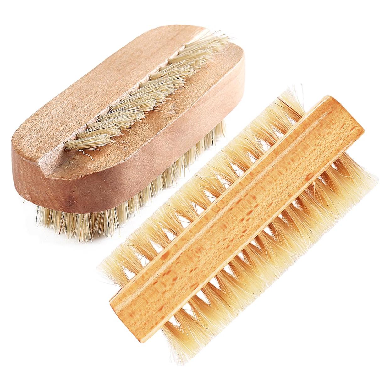 Cepillo de Uñas de Bambú Sotong - 2 Piezas, Flexible y Ecológico