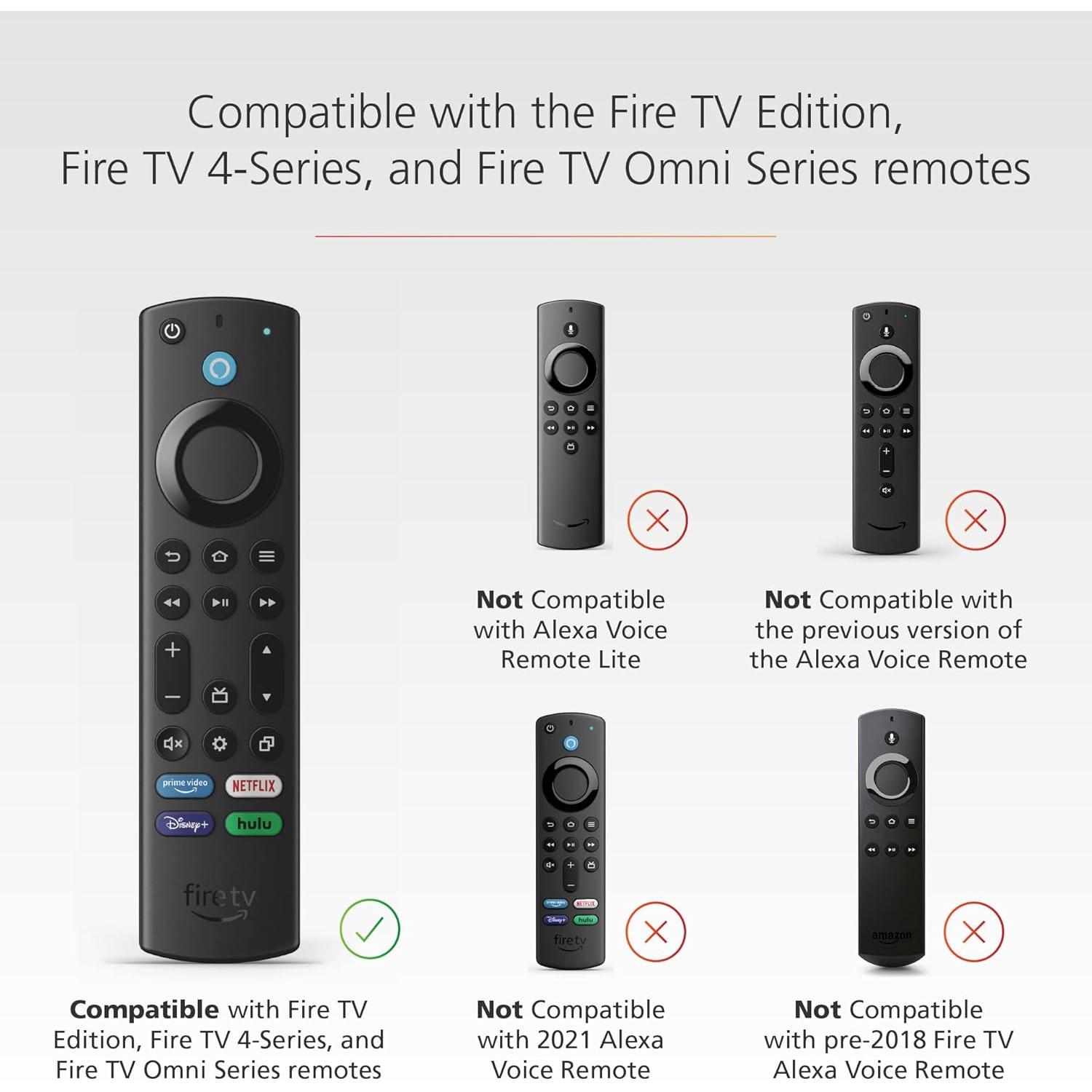 Made for Amazon Remote Cover Case for Fire TV Edition, Fire TV Omni Series, and Fire TV 4-series