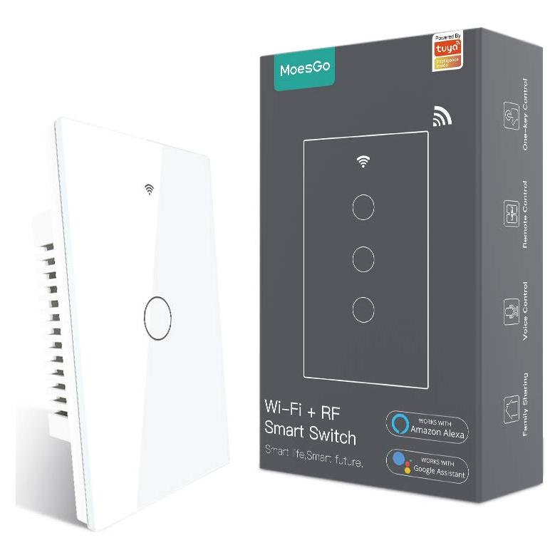 Interruptor de Luz Inteligente MoesGo WiFi 1 Gang Blanco