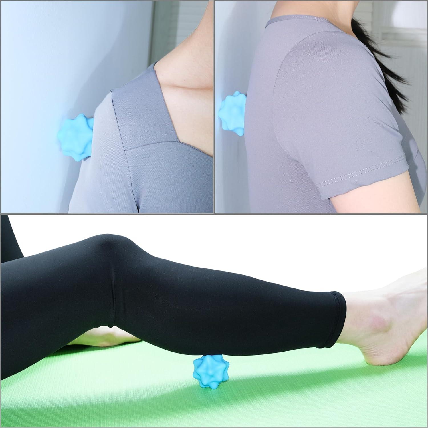 Bola de Masaje Pequeña SIMPLECOOL Azul 5.6 cm para Puntos Gatillo