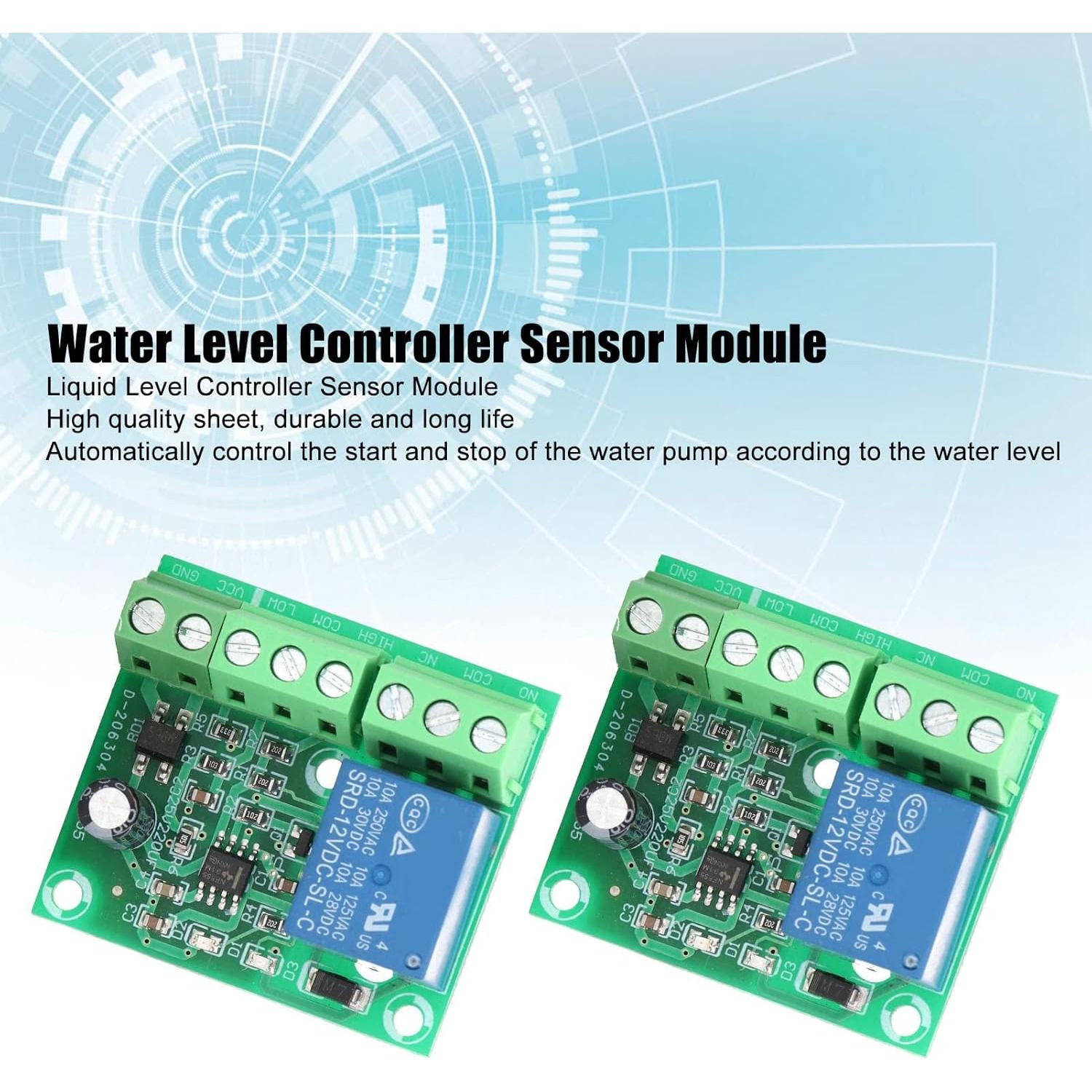Módulo Sensor Controlador de Nivel Líquido Walfront 12V 2 Pcs
