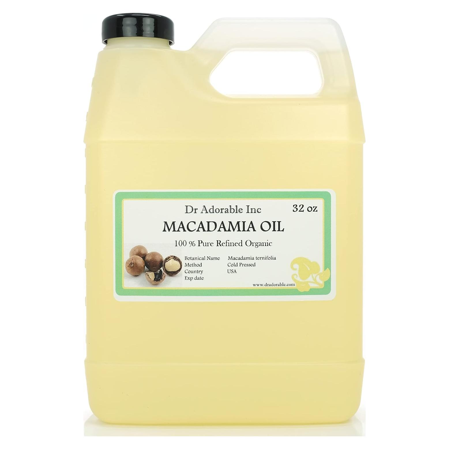Aceite de Nuez de Macadamia Dr Adorable 946 ml Orgánico Puro