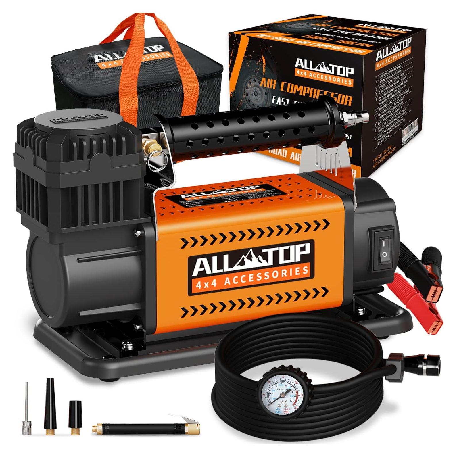 Compresor de Aire Portátil ALL-TOP 12V 7.06 CFM 150 PSI