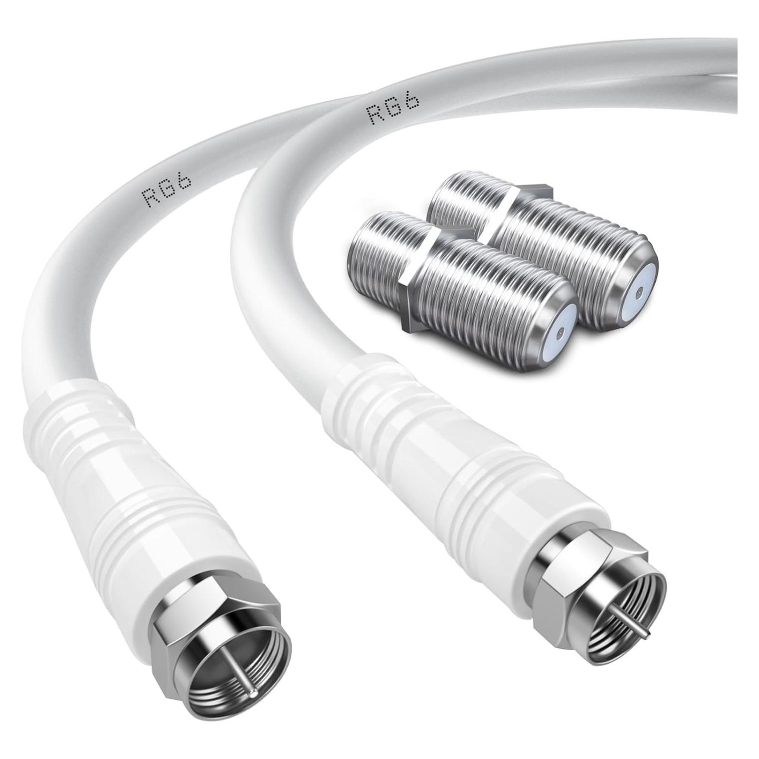 Cable Coaxial RG6 TUOLNK 1M F Macho a Macho 75 Ohm