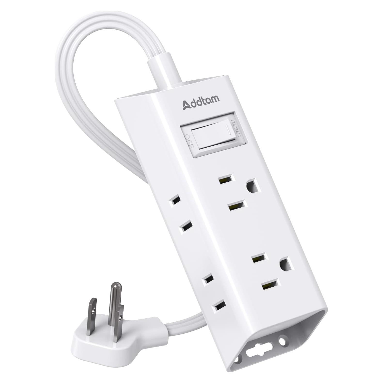 Regleta de Enchufes Addtam 1 ft 6 Salidas Ultra Plano