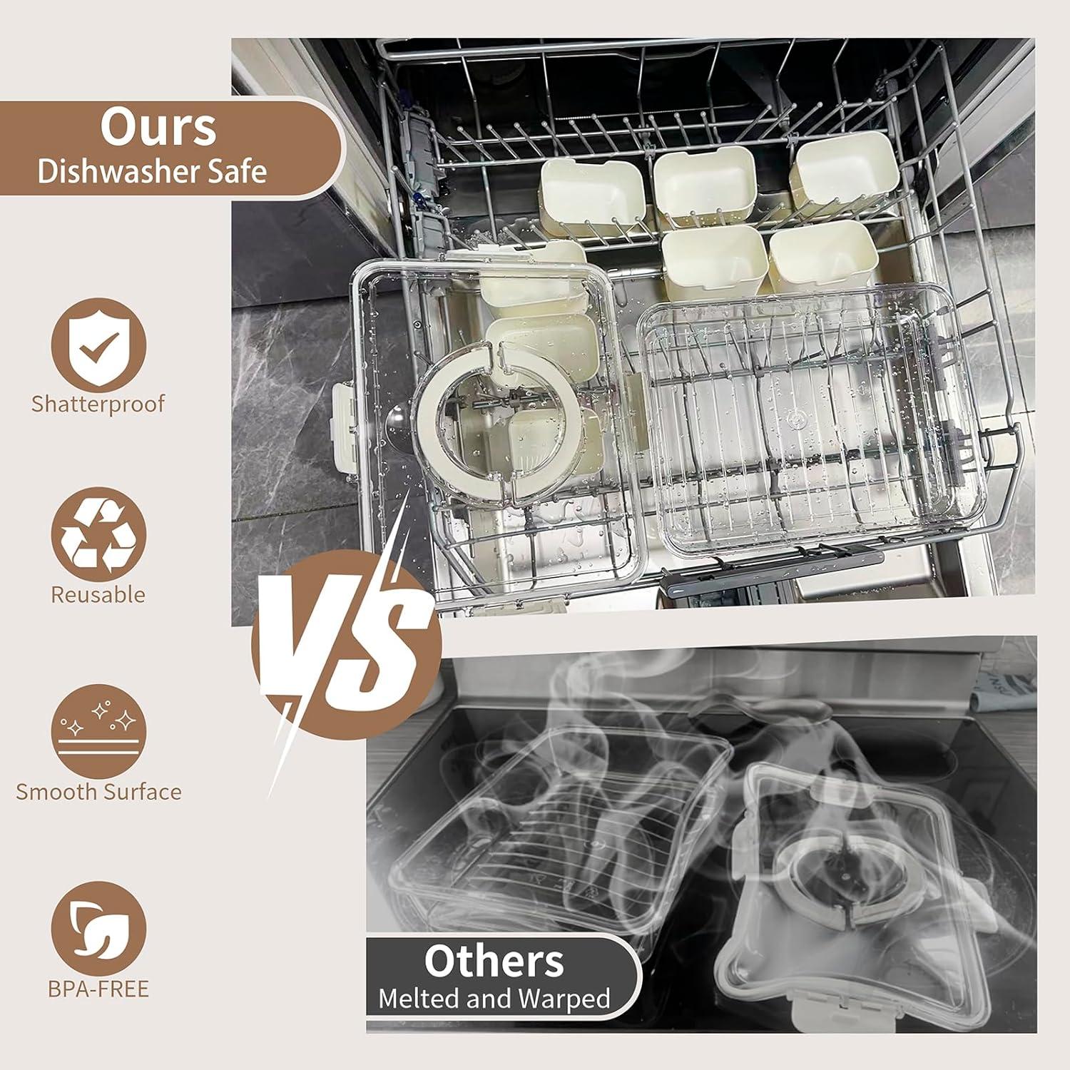 Caja de Snacks Aoshet 8 Compartimentos Apta para Lavavajillas