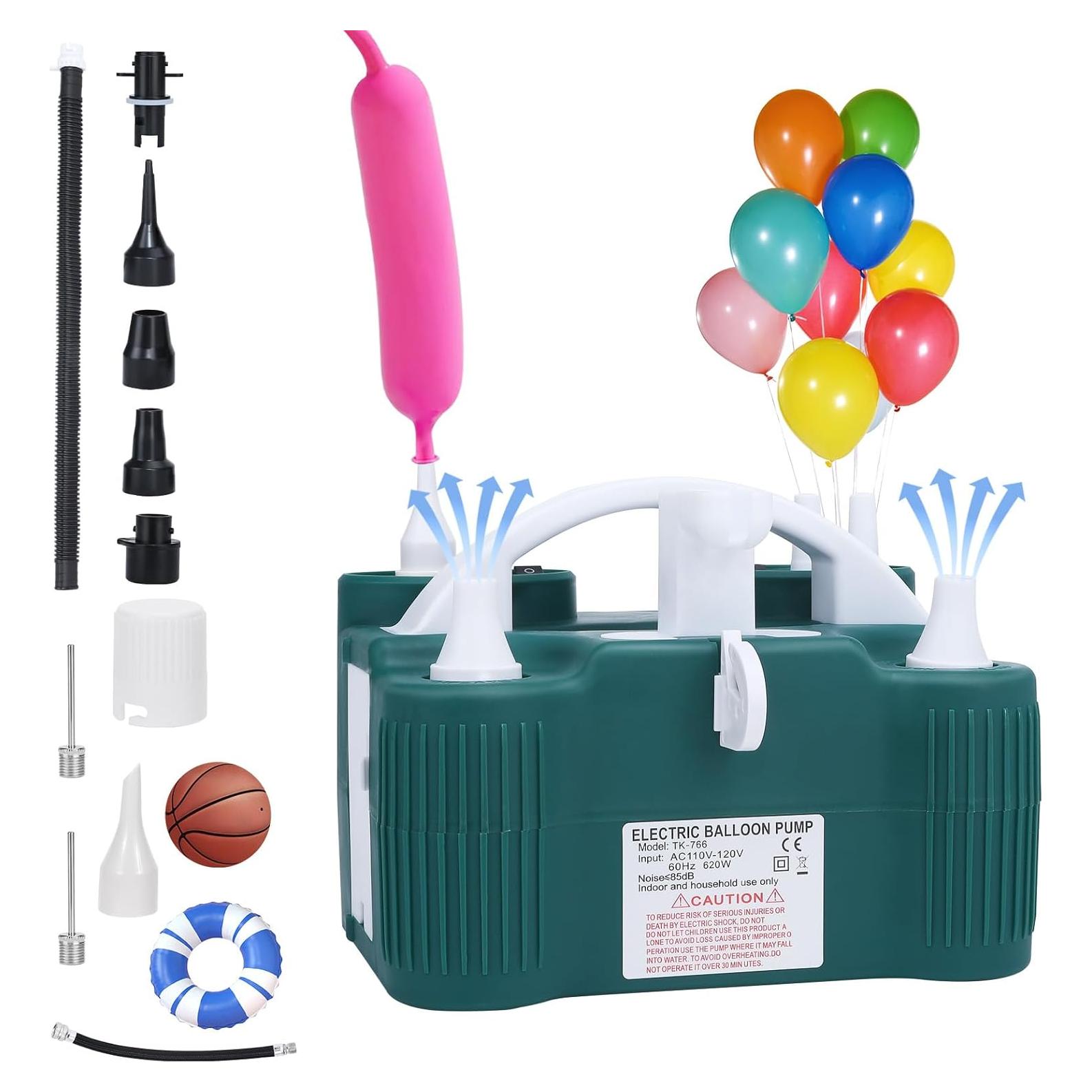 Bomba de aire eléctrica New Meetall 4 en 1 para globos y flotadores