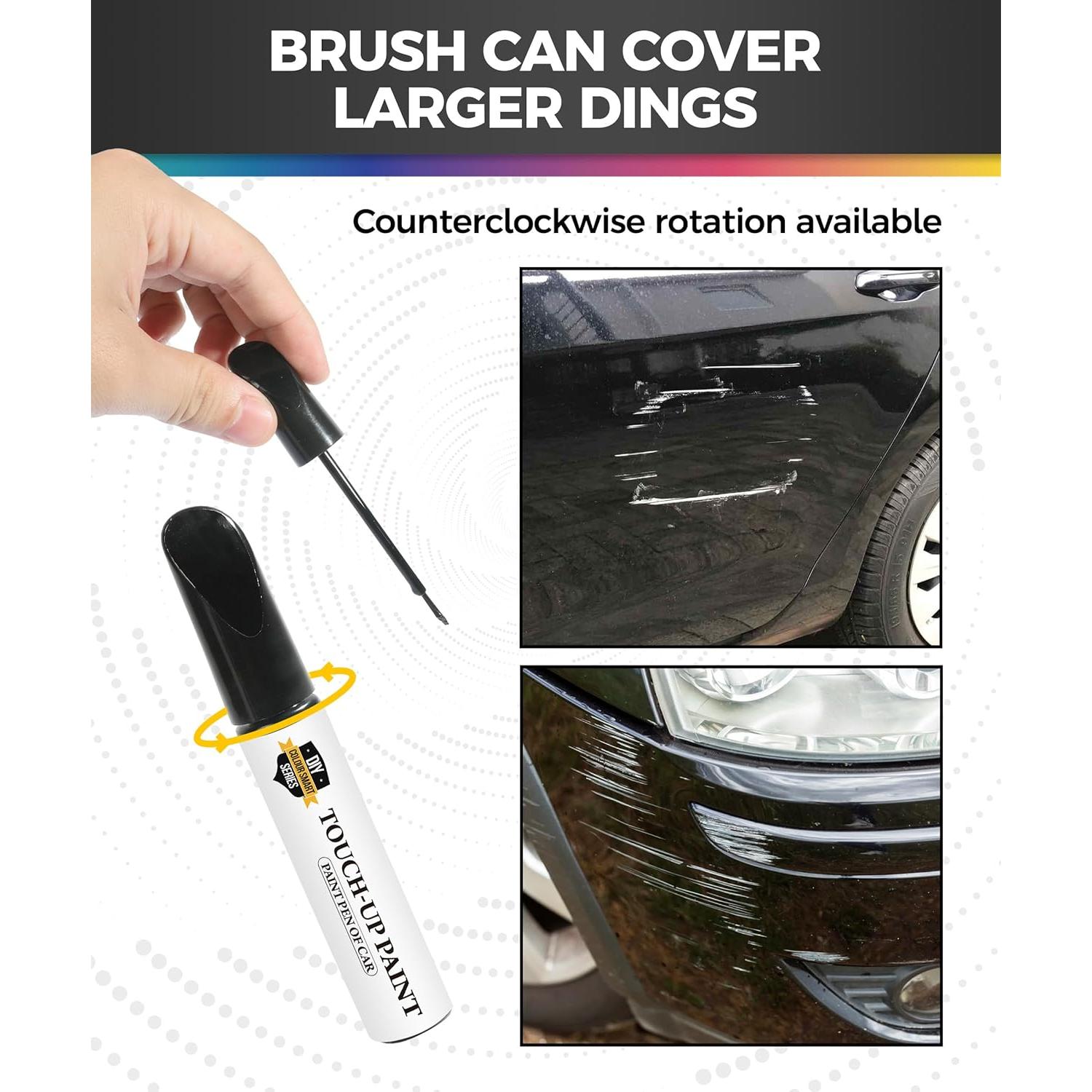 Bolígrafo de Pintura de Retocado UBOG para Rayones de Coche Negro