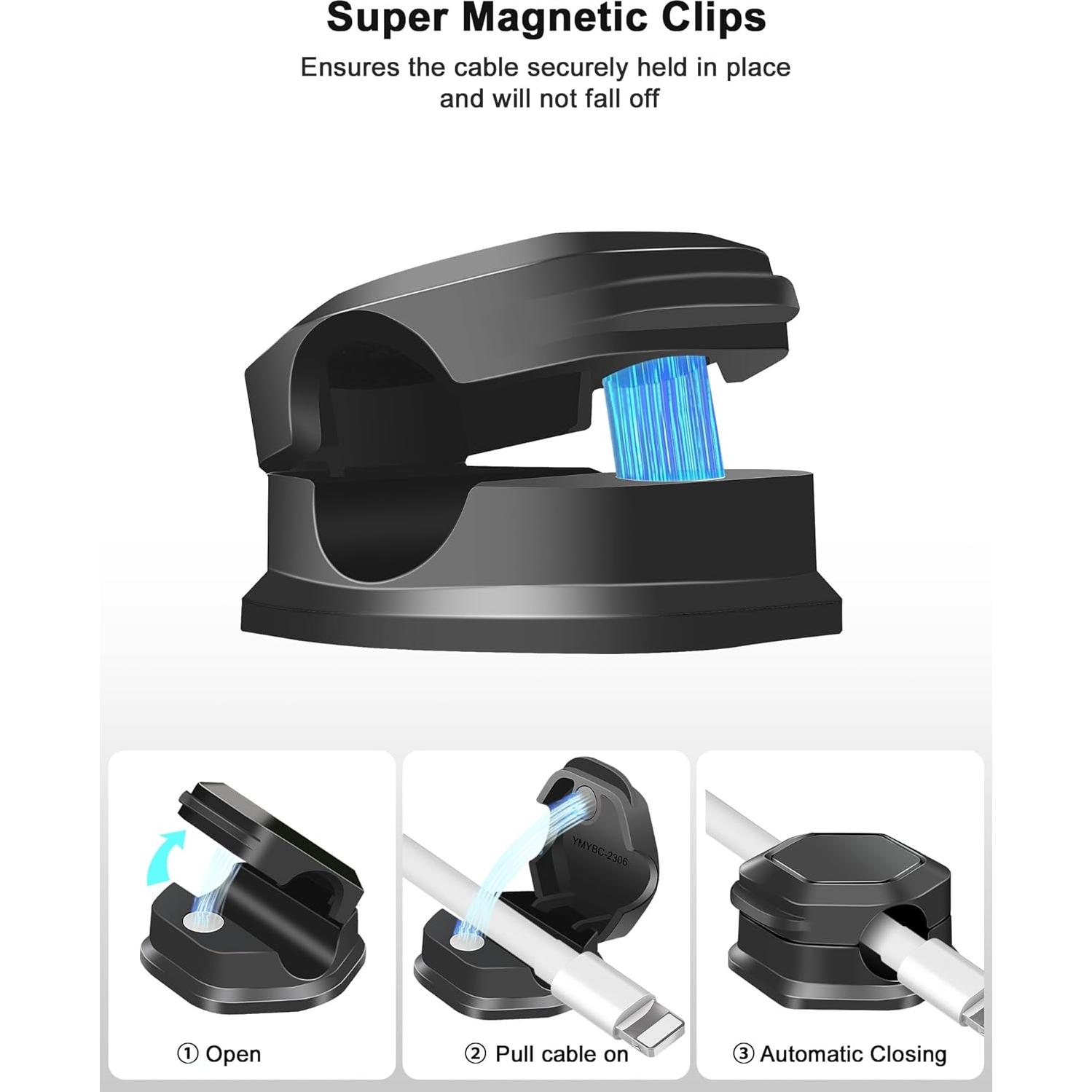 Soporte Magnético para Cables ShenZhen - Organizador 6pcs