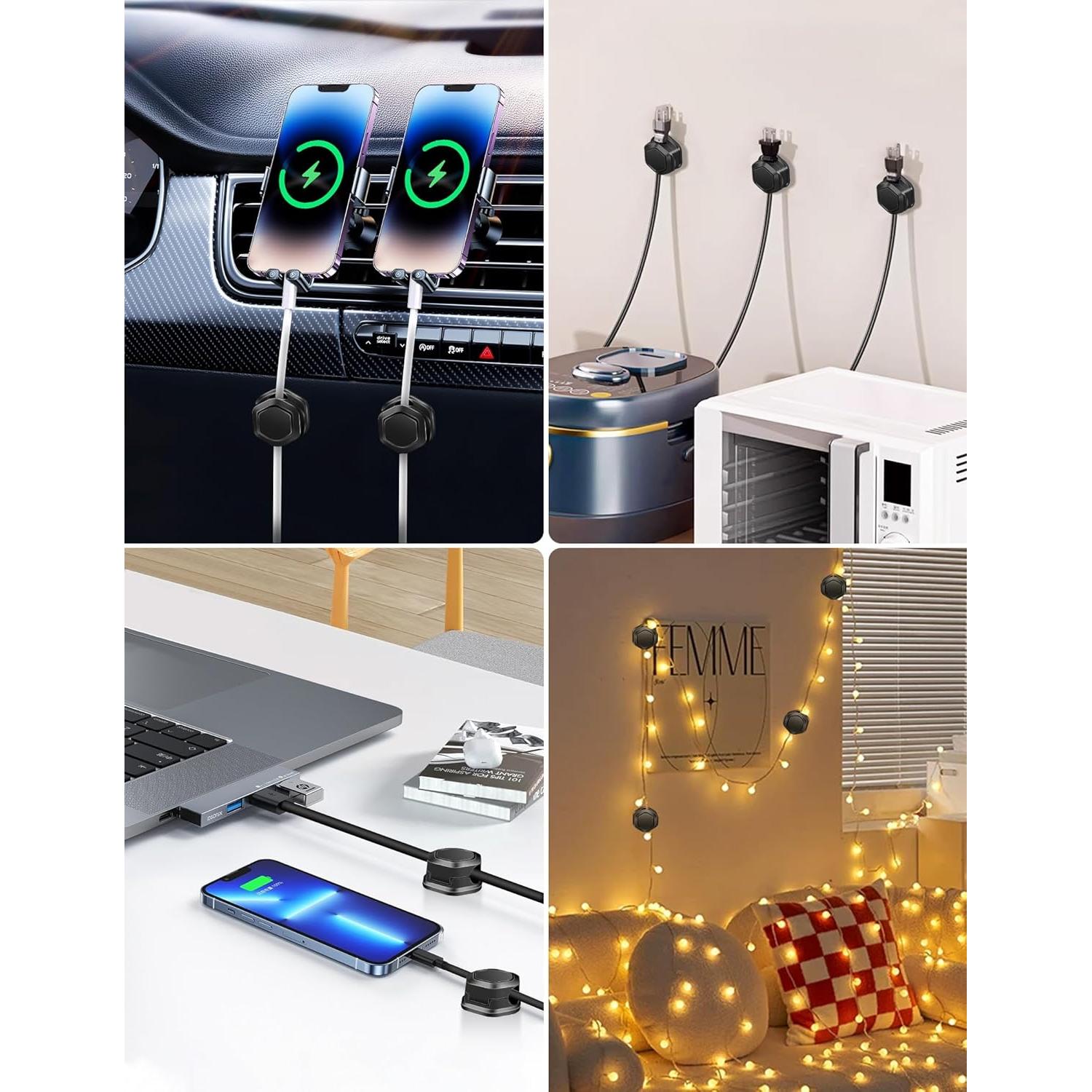 Soporte Magnético para Cables ShenZhen - Organizador 6pcs