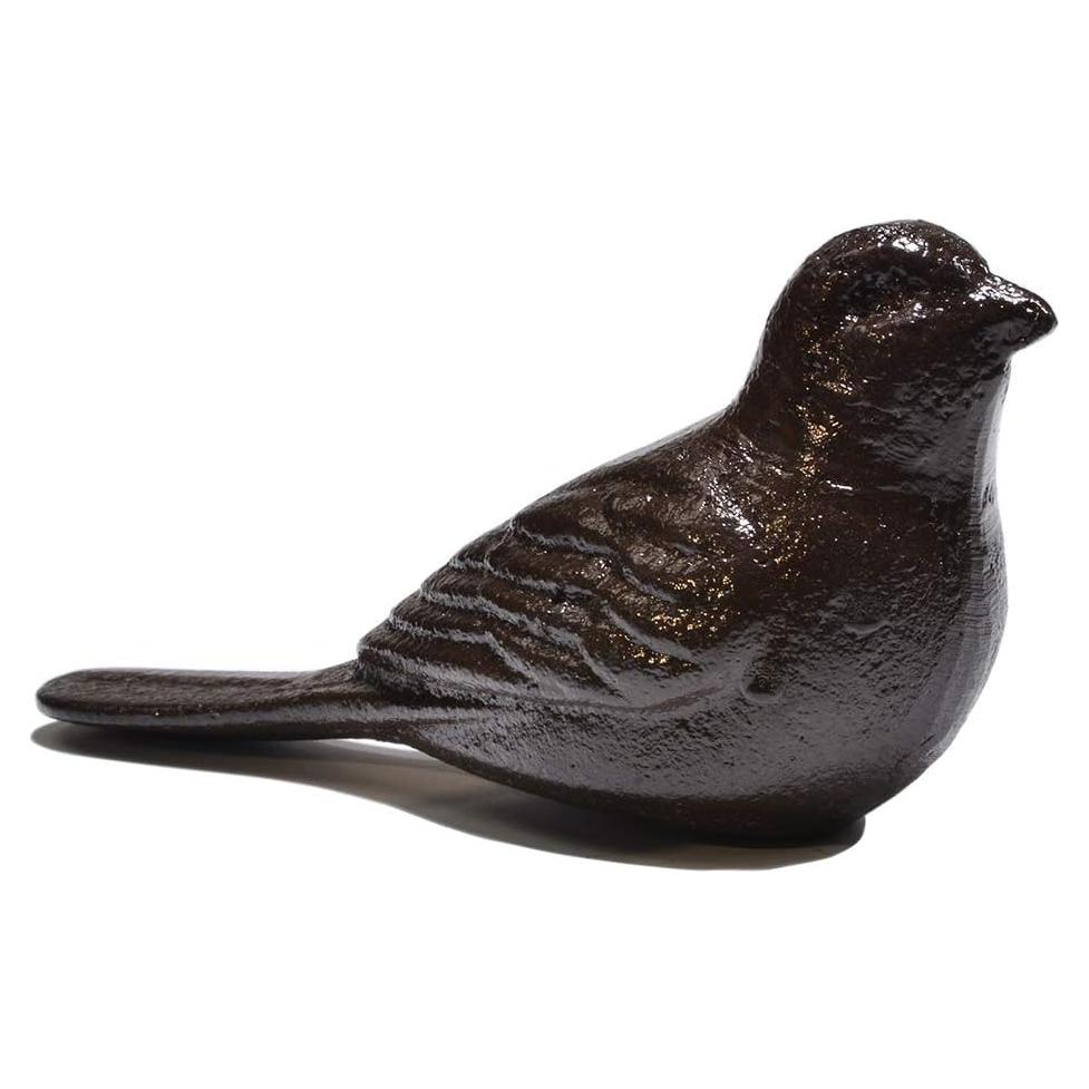 Tope de puerta decorativo Sanpaint ave hierro fundido 14x6.3 cm