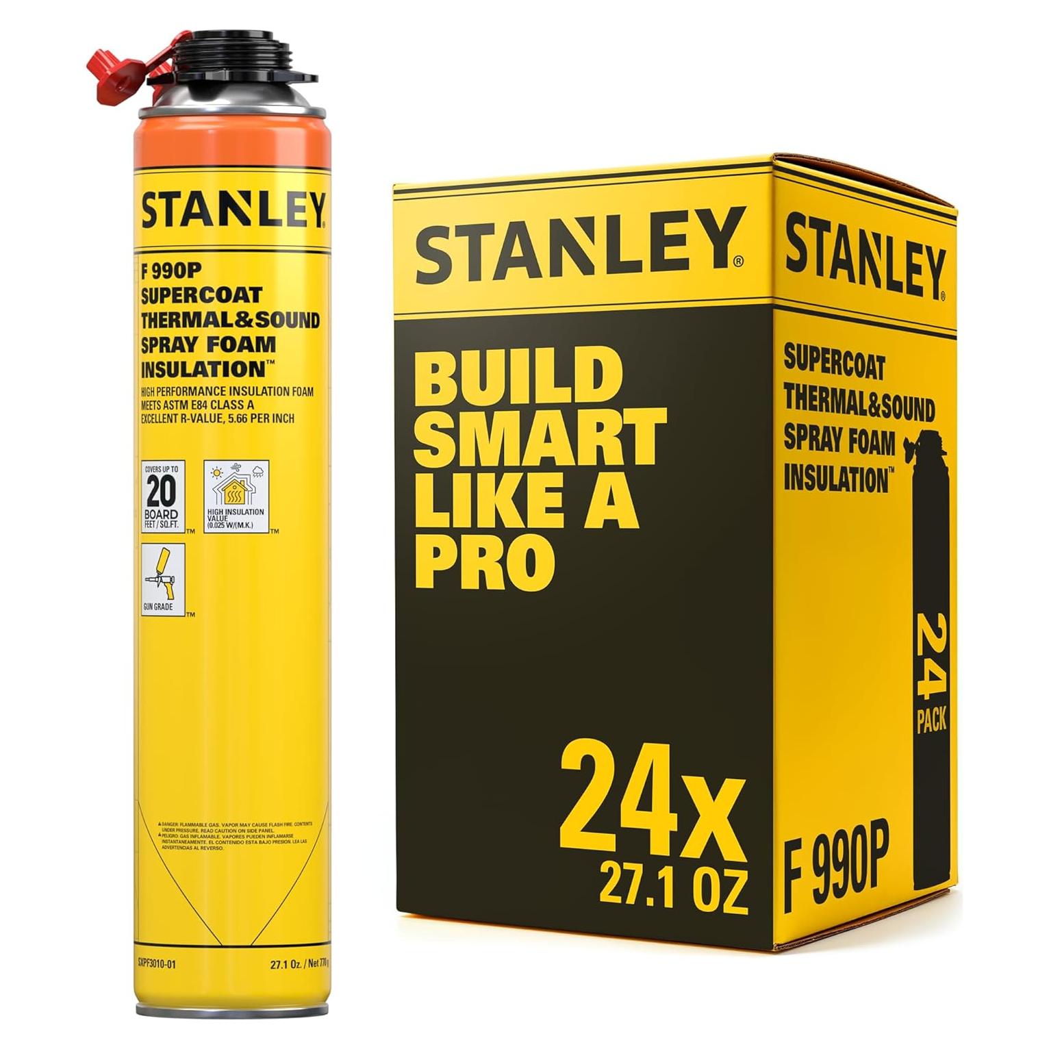 Spray Foam Aislante STANLEY F 990P 765.43 g - 24 Paquete