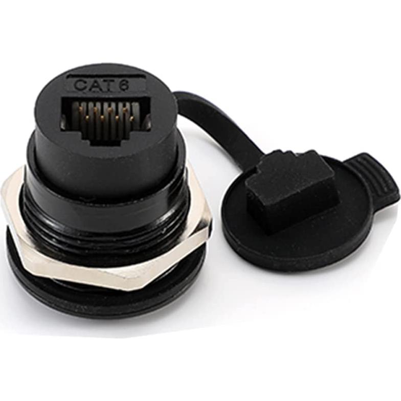 Conector de Montaje en Panel RJ45 CAT6 PENGLIN 2PCS