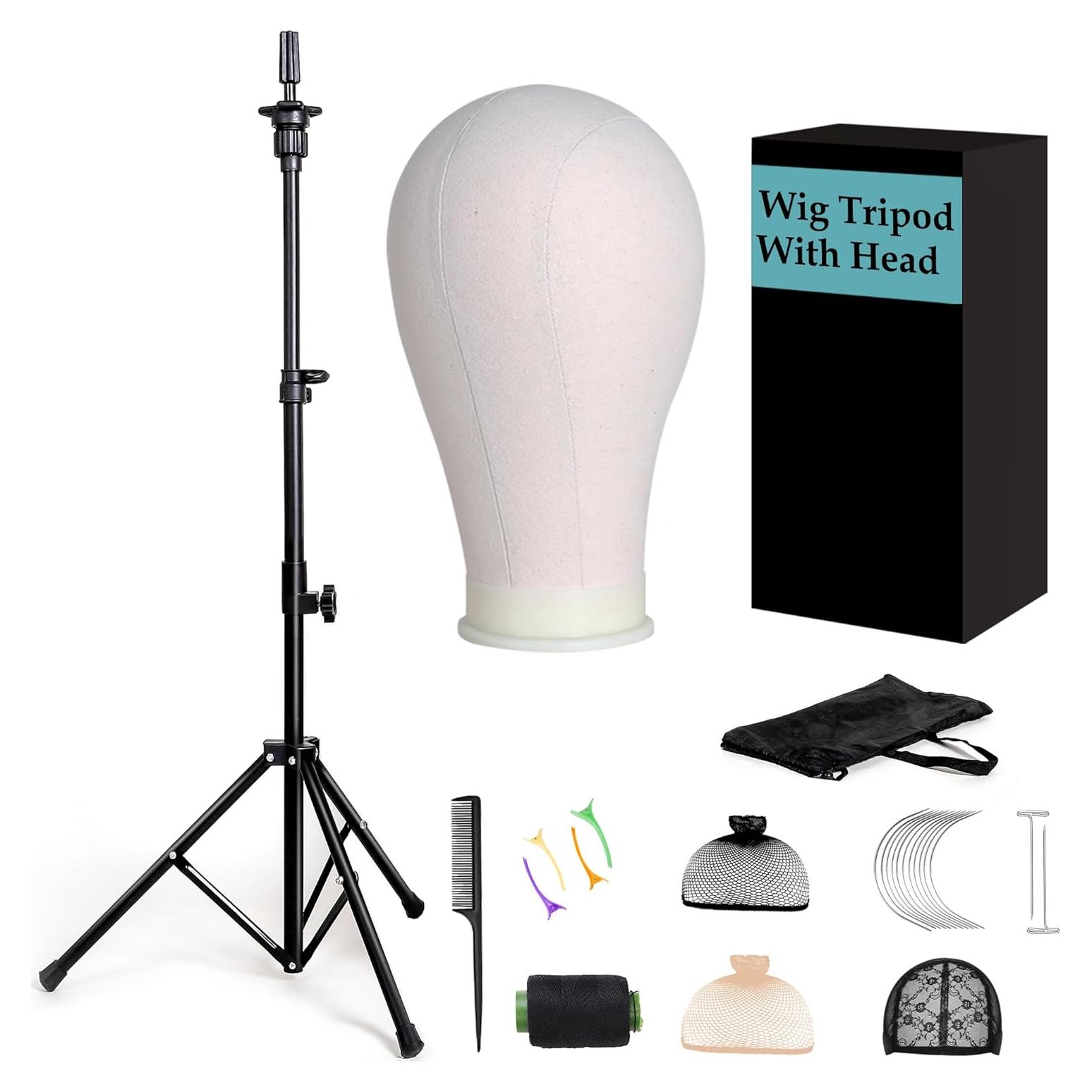 Soporte de Trípode Alto para Pelucas GOODOFFERPLACE 95-129 cm