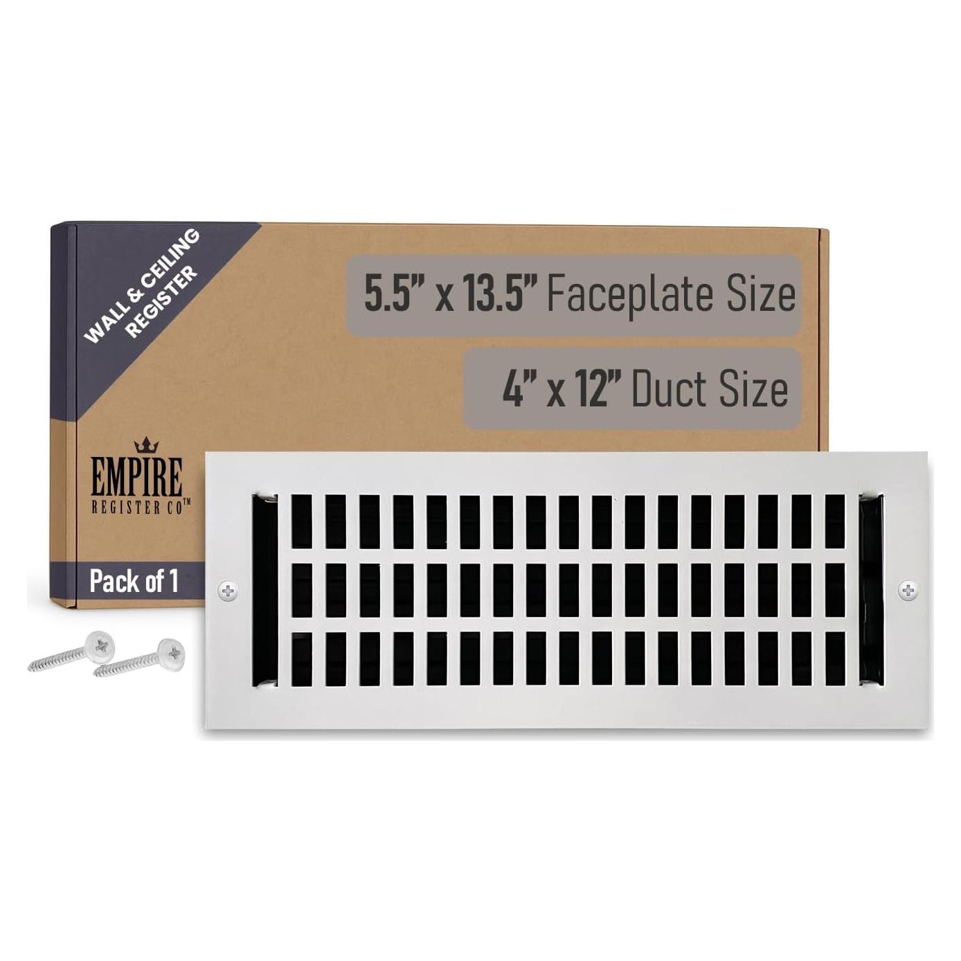 Cubierta de Ventilación de Techo y Pared Tiara 10x30 cm Blanco