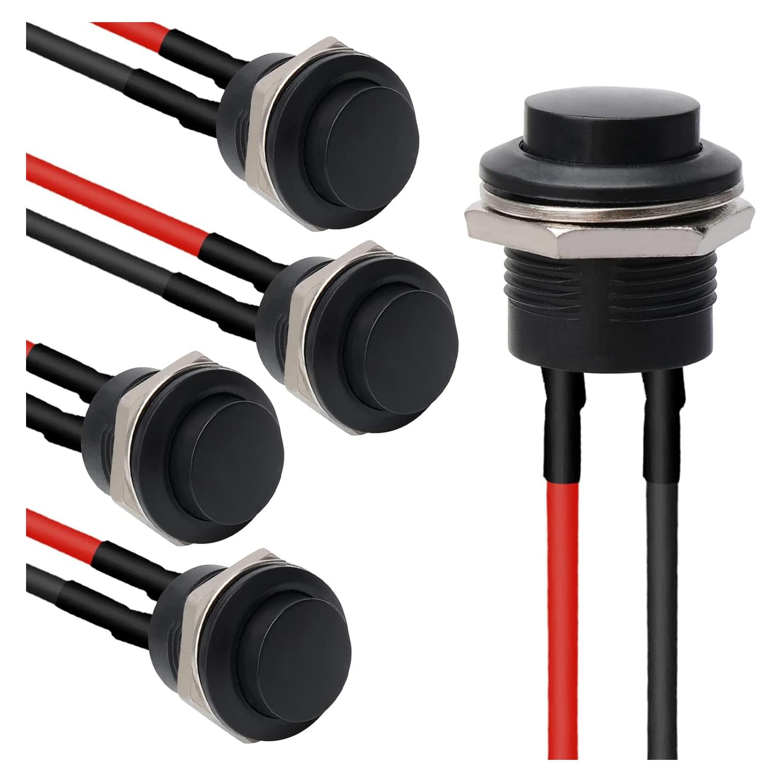 Interruptor de Botón Redondo STARELO R13-507 16mm 5PCS