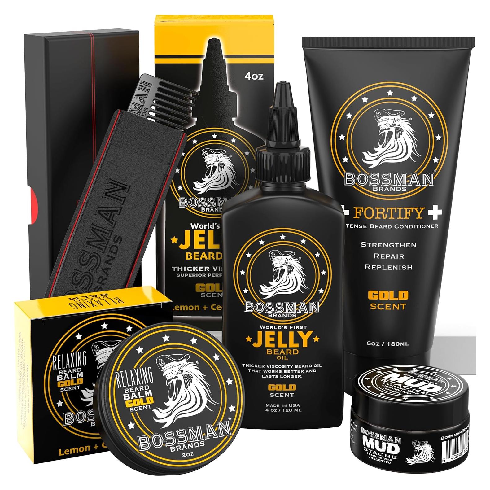 Kit Completo de Cuidado de Barba Bossman - 5 Piezas