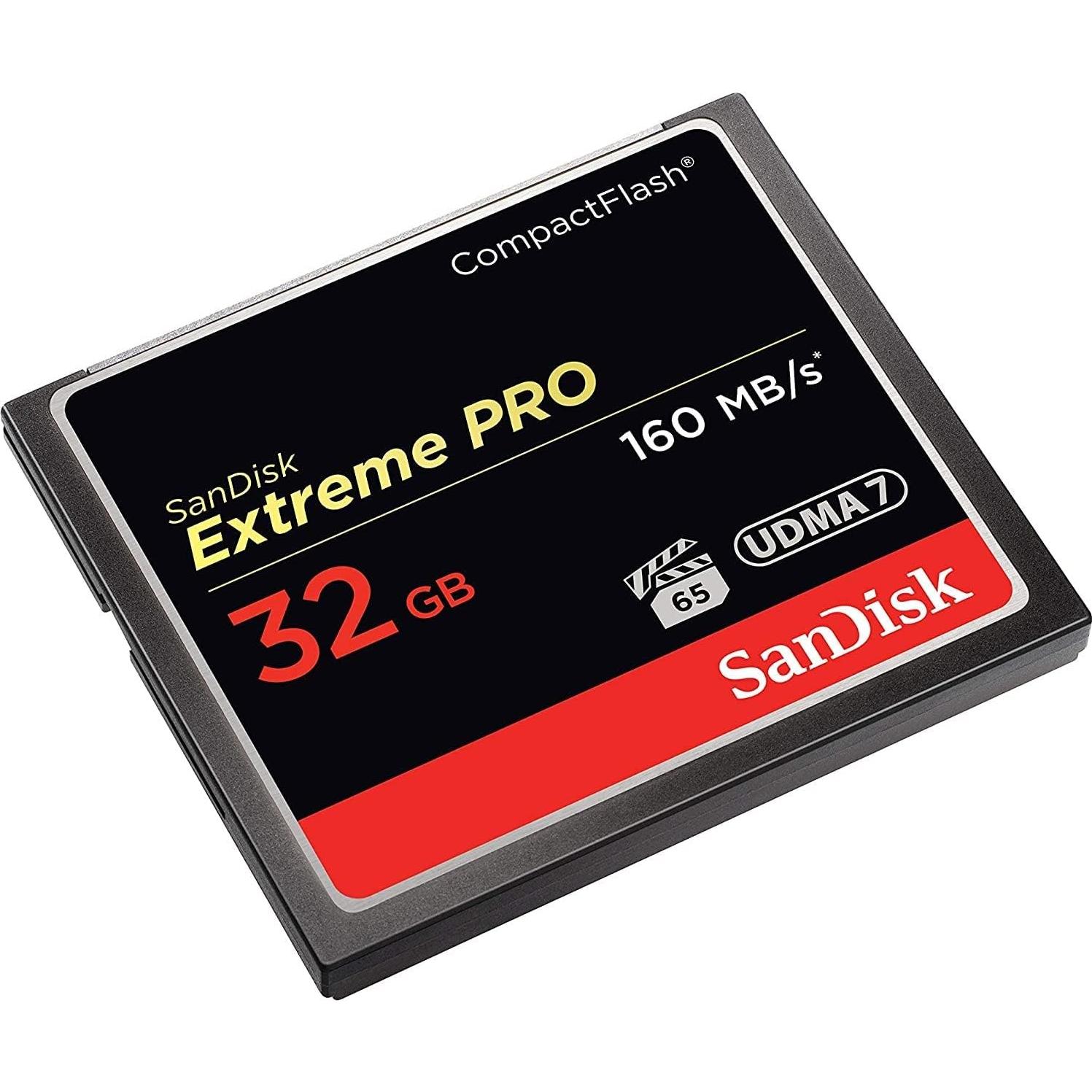 Tarjeta de Memoria SanDisk 32GB CompactFlash UDMA 7 160MB/s
