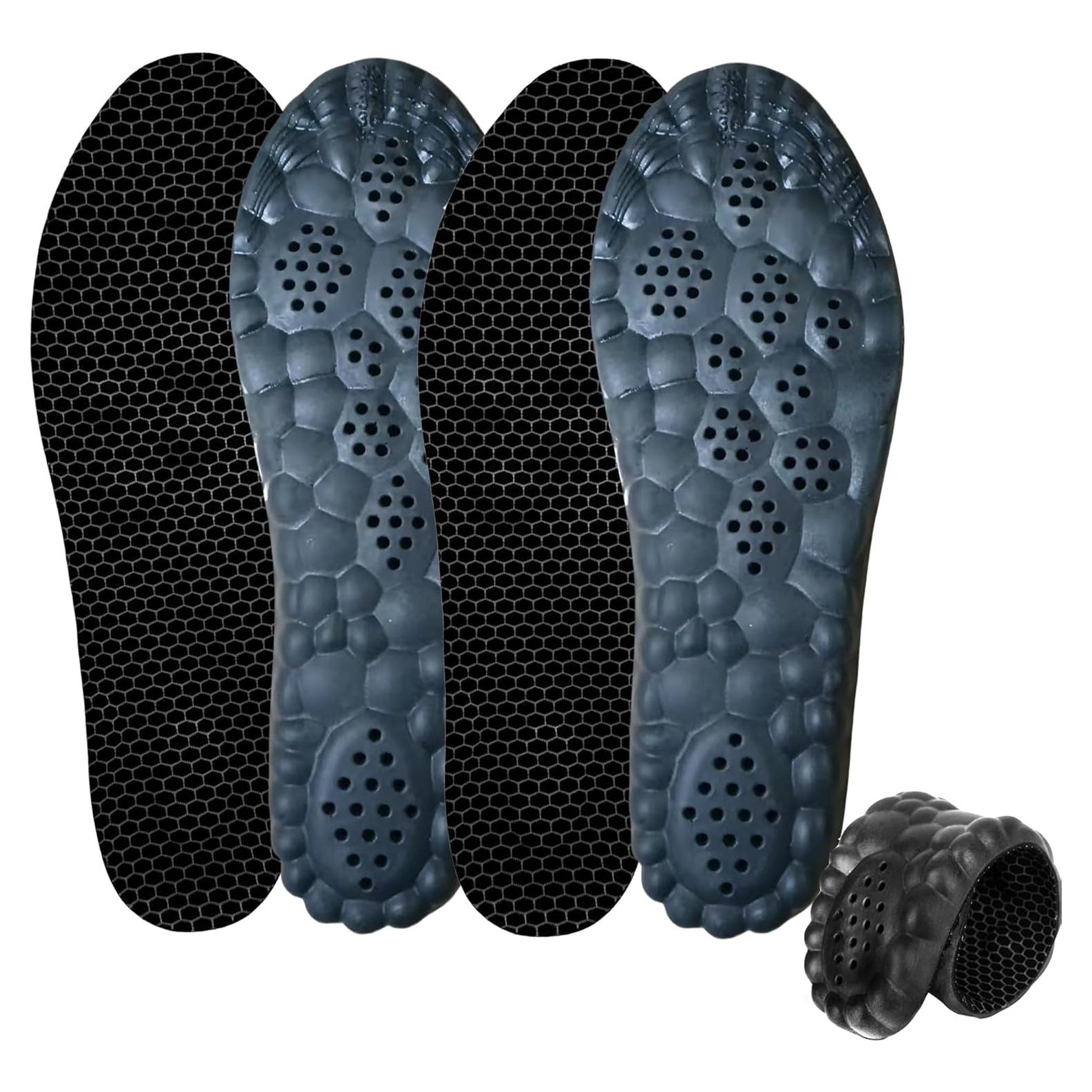 Plantillas 4D Cloud para Mujeres - Comodidad y Soporte Todo Negro