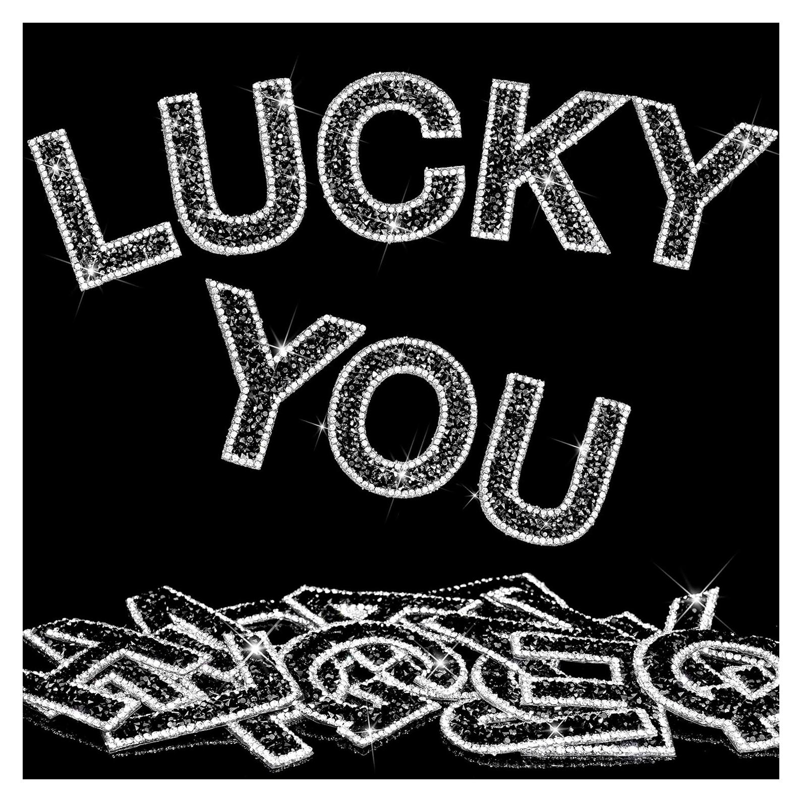 Calcomanías de Letras Brillantes Locacrystal 34 Pcs 5.7cm