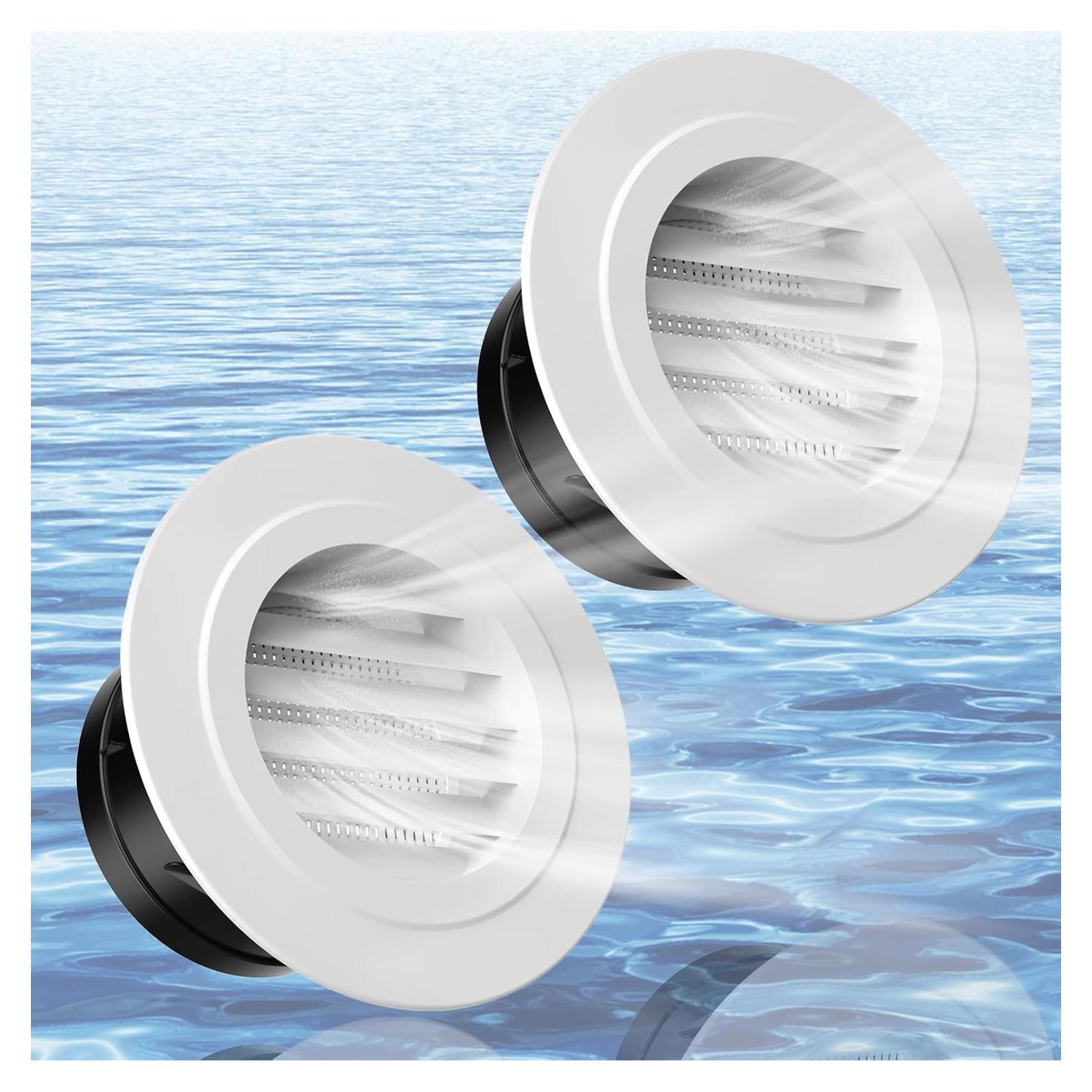 Rejillas de Soffit 10.16 cm ABS - Ventilación Exterior 2 Pzs