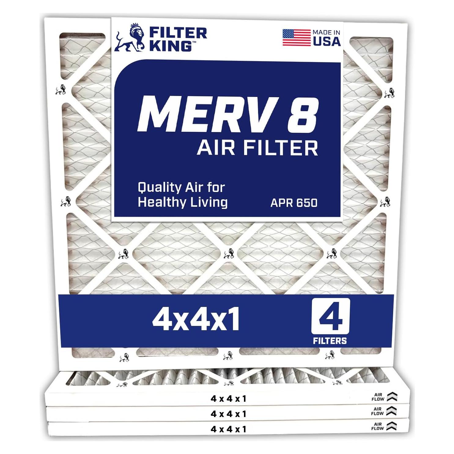 Filtro de Aire Filtro Rey MERV 8 4-Pack 10.2x10.2x1.9 cm