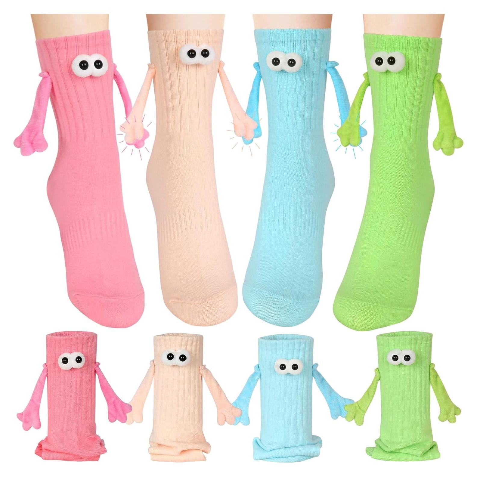 Calcetines Magnéticos Vermeyen 4 Pares Unisex Divertidos