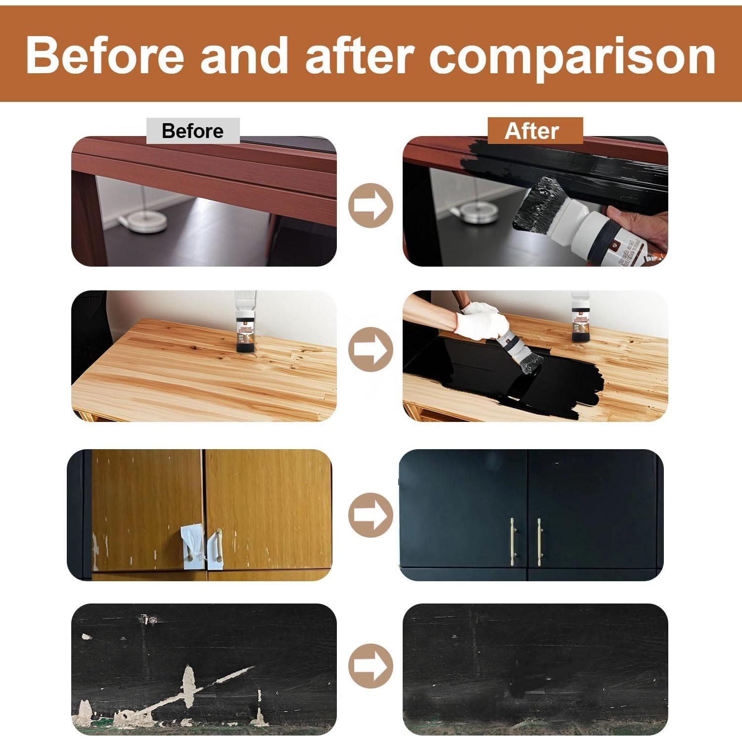 Pintura para Madera Anirun 180 ml Negra Brillante Multiuso