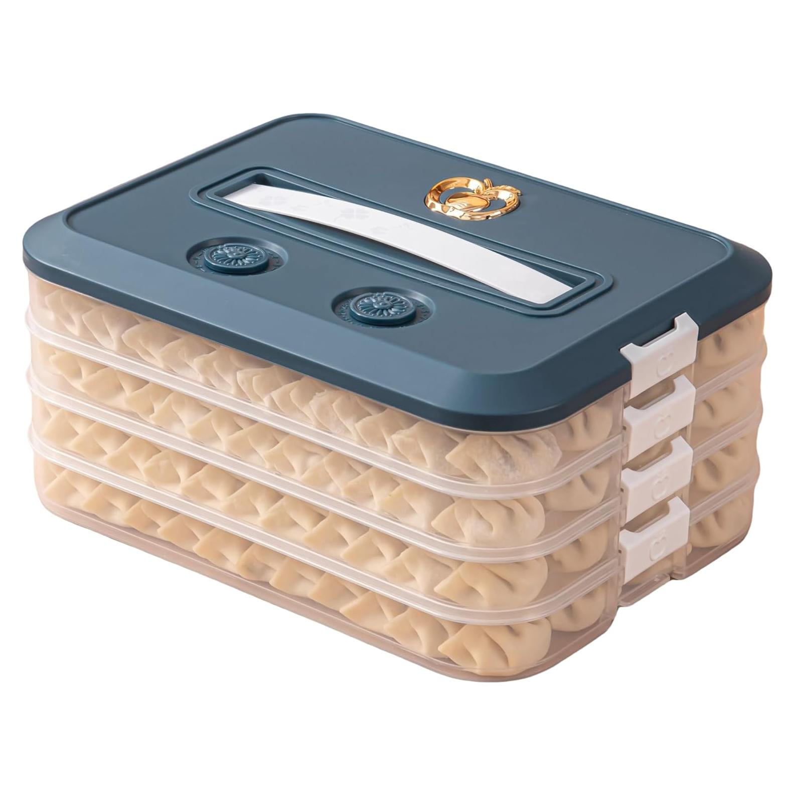 Caja de Almacenamiento de Alimentos LOEZ 4 Capas Azul