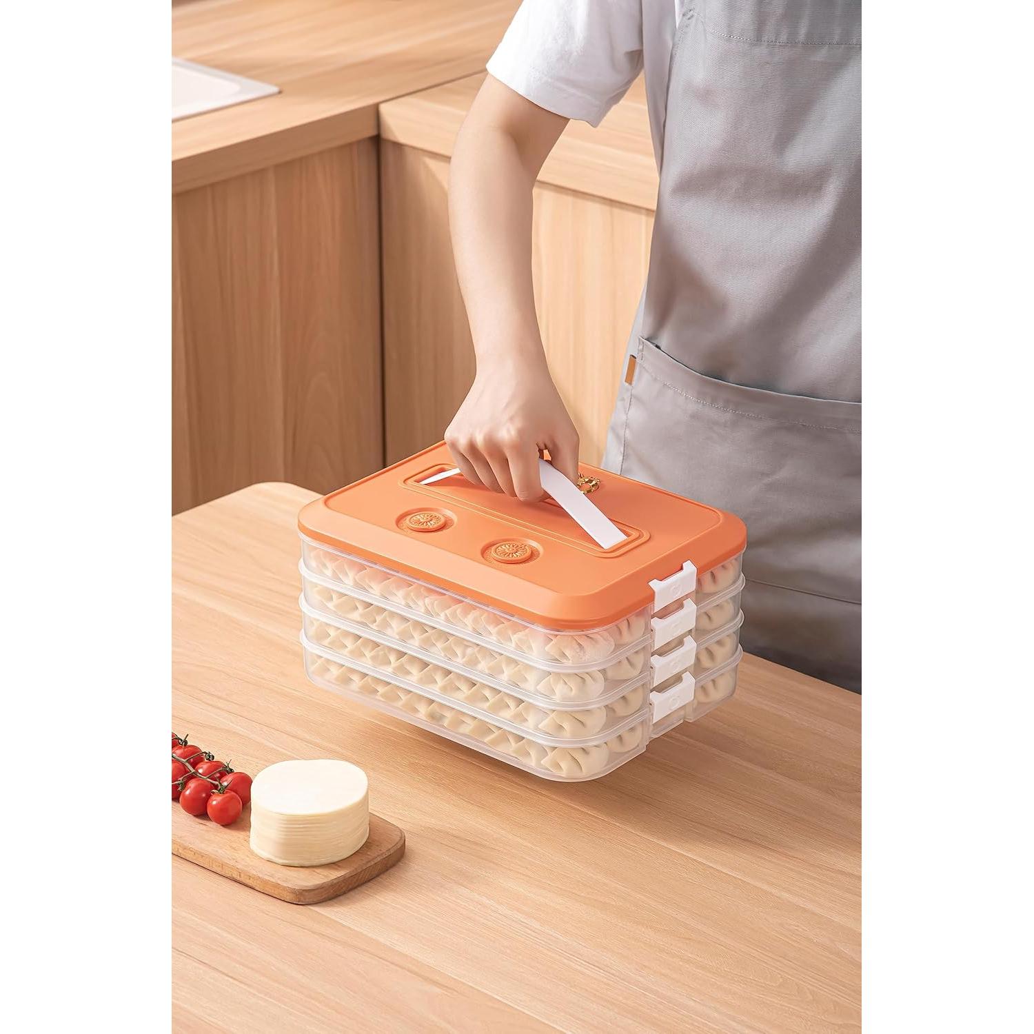 Caja de Almacenamiento de Alimentos LOEZ 4 Capas Azul