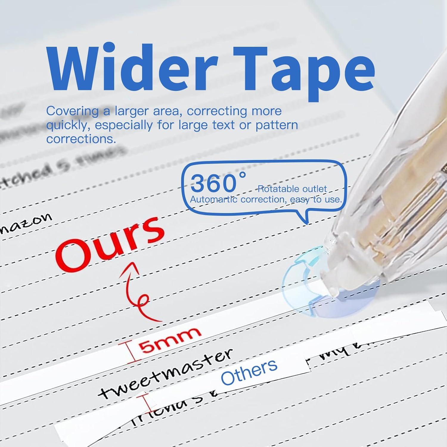 Cinta Correctora Retráctil Btwescola con 2 Recargas 5mm