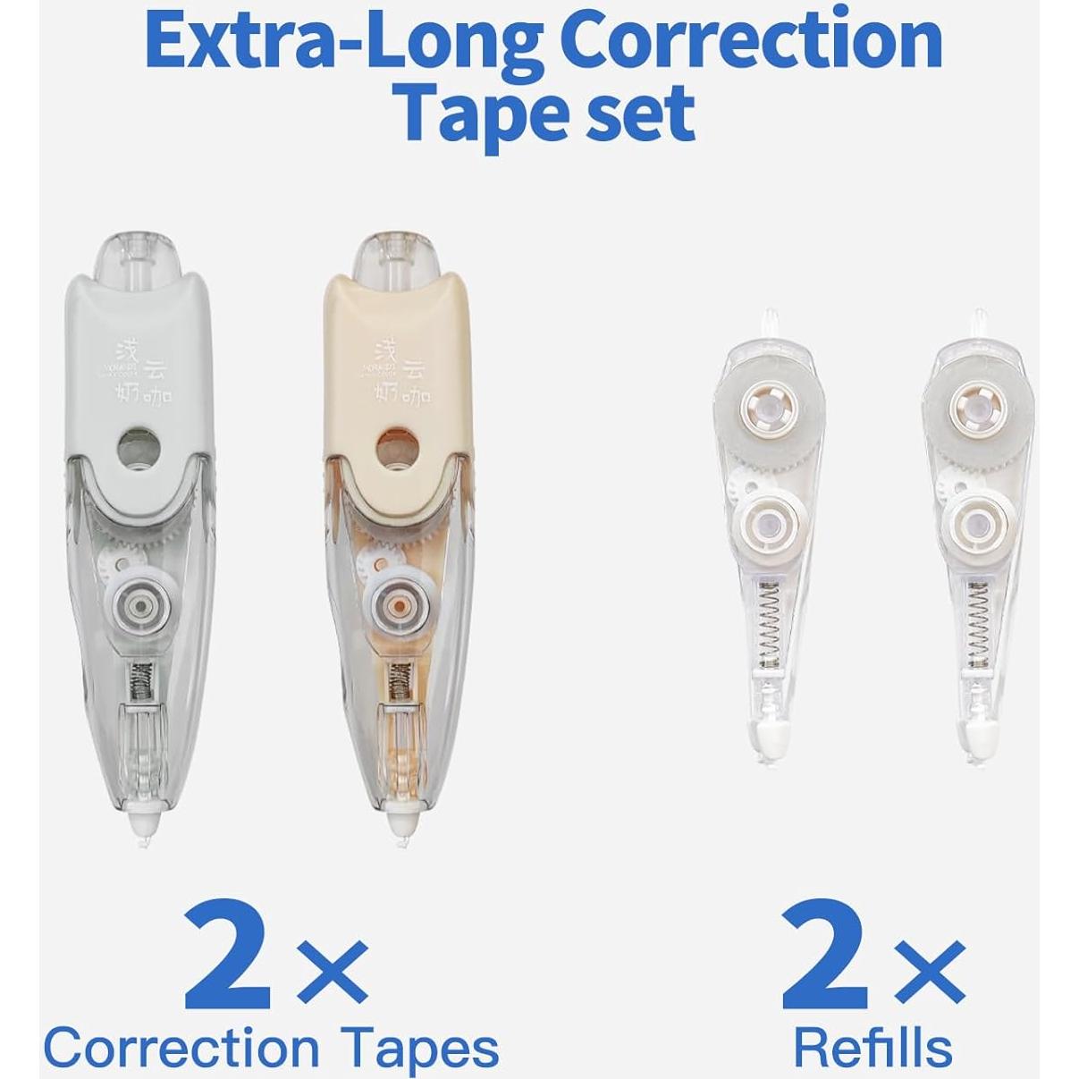 Cinta Correctora Retráctil Btwescola con 2 Recargas 5mm