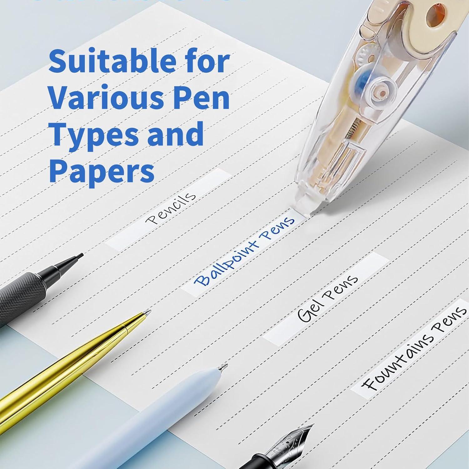 Cinta Correctora Retráctil Btwescola con 2 Recargas 5mm