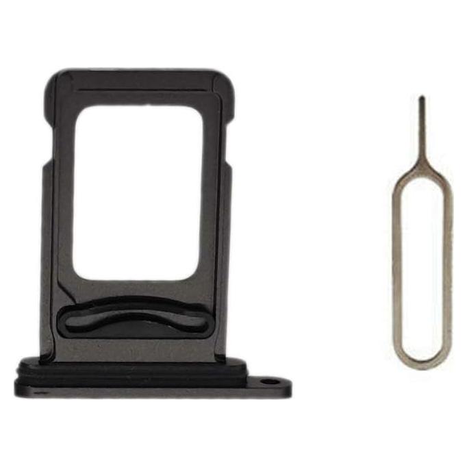 Soporte Bandeja SIM Doble para iPhone 11 MEEFIX Negro