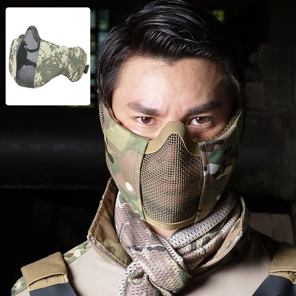 Máscara de Malla Airsoft AOUTACC ACU Plegable 42cm