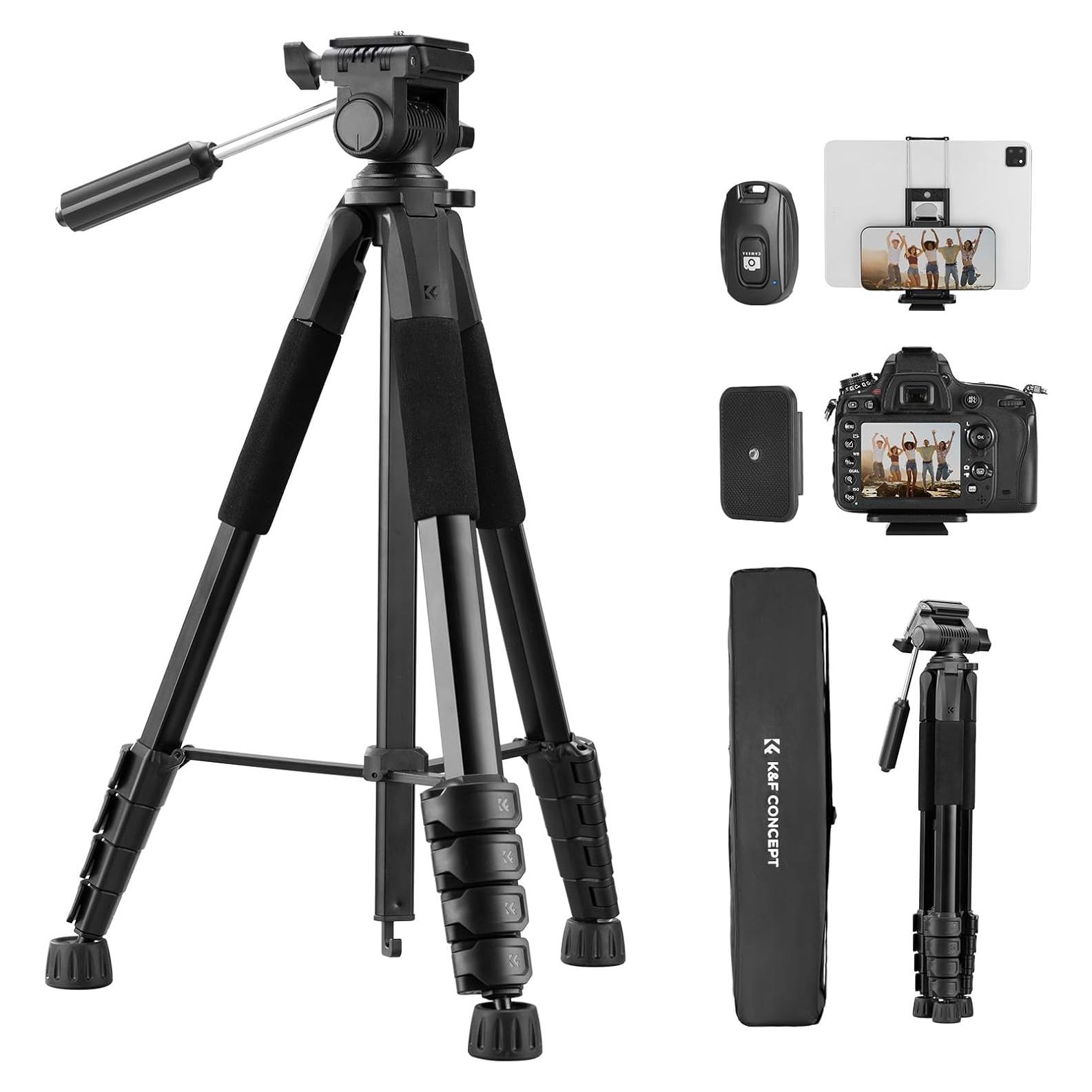 Trípode K&F Concept KF09.126 ligero 190 cm para cámara
