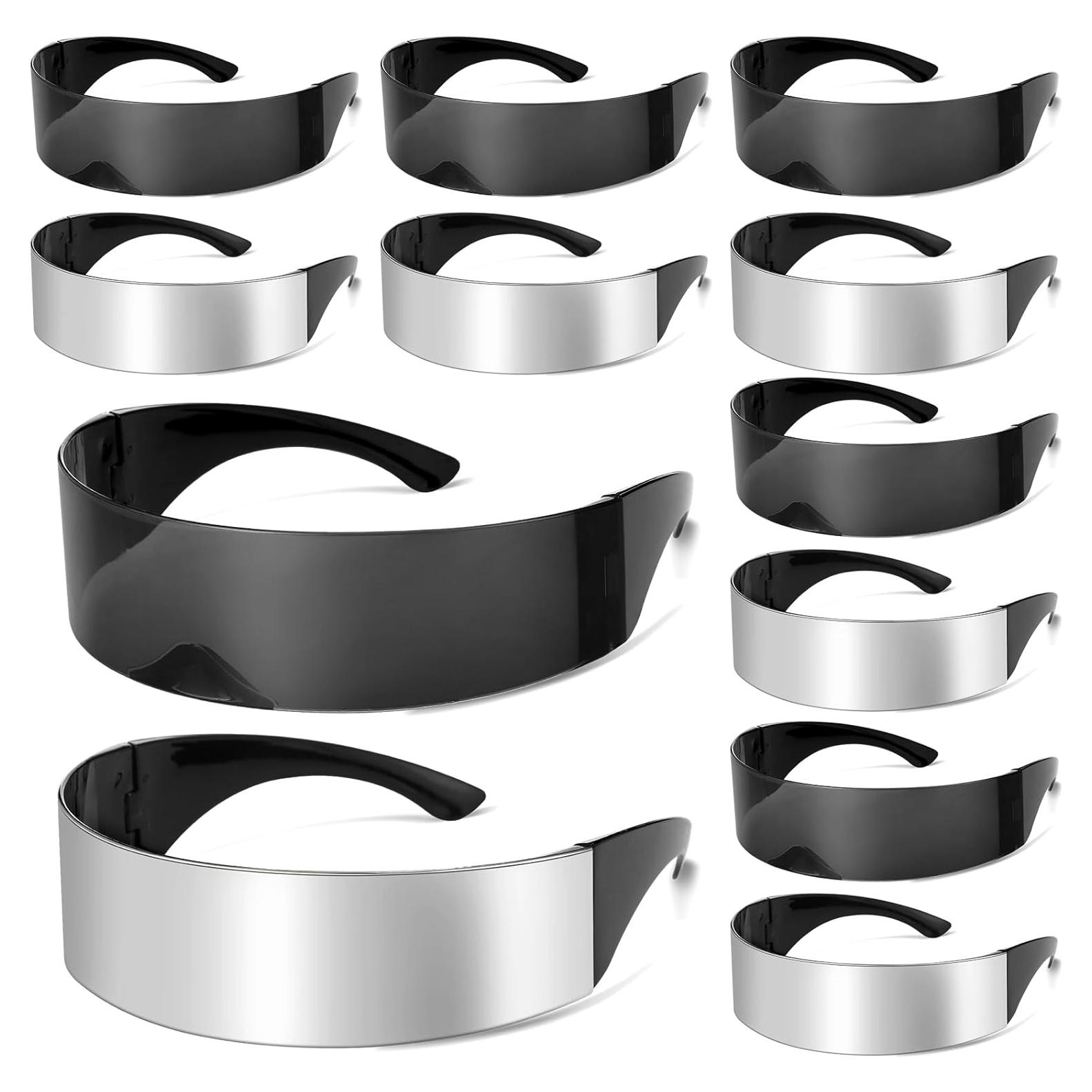 12 Pares Gafas Cibernéticas Futuristas Copkim para Disfraces