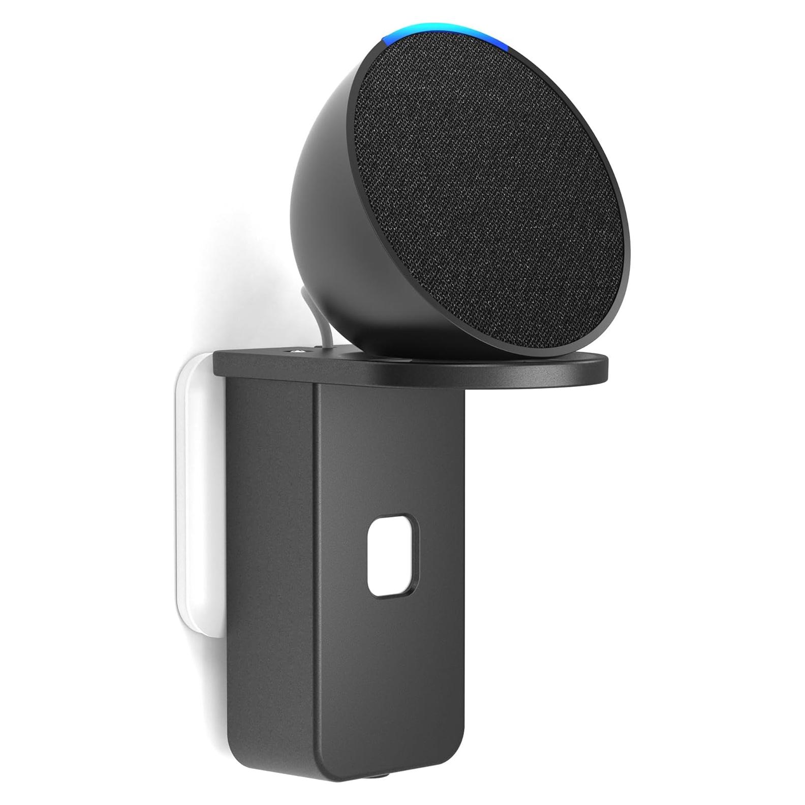 Soporte de Pared PlusAcc para Google Nest Mini y Pop - Negro